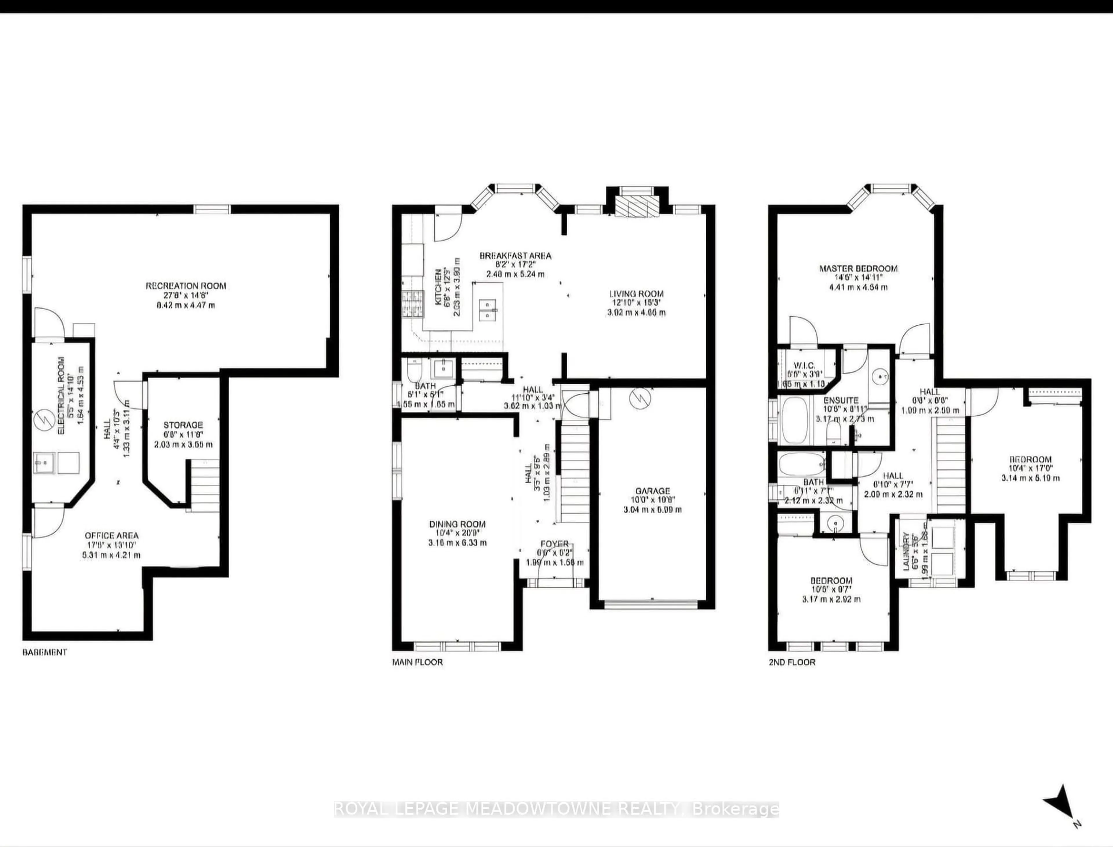 Floor plan for 608 Brothers Cres, Milton Ontario L9T 0G8