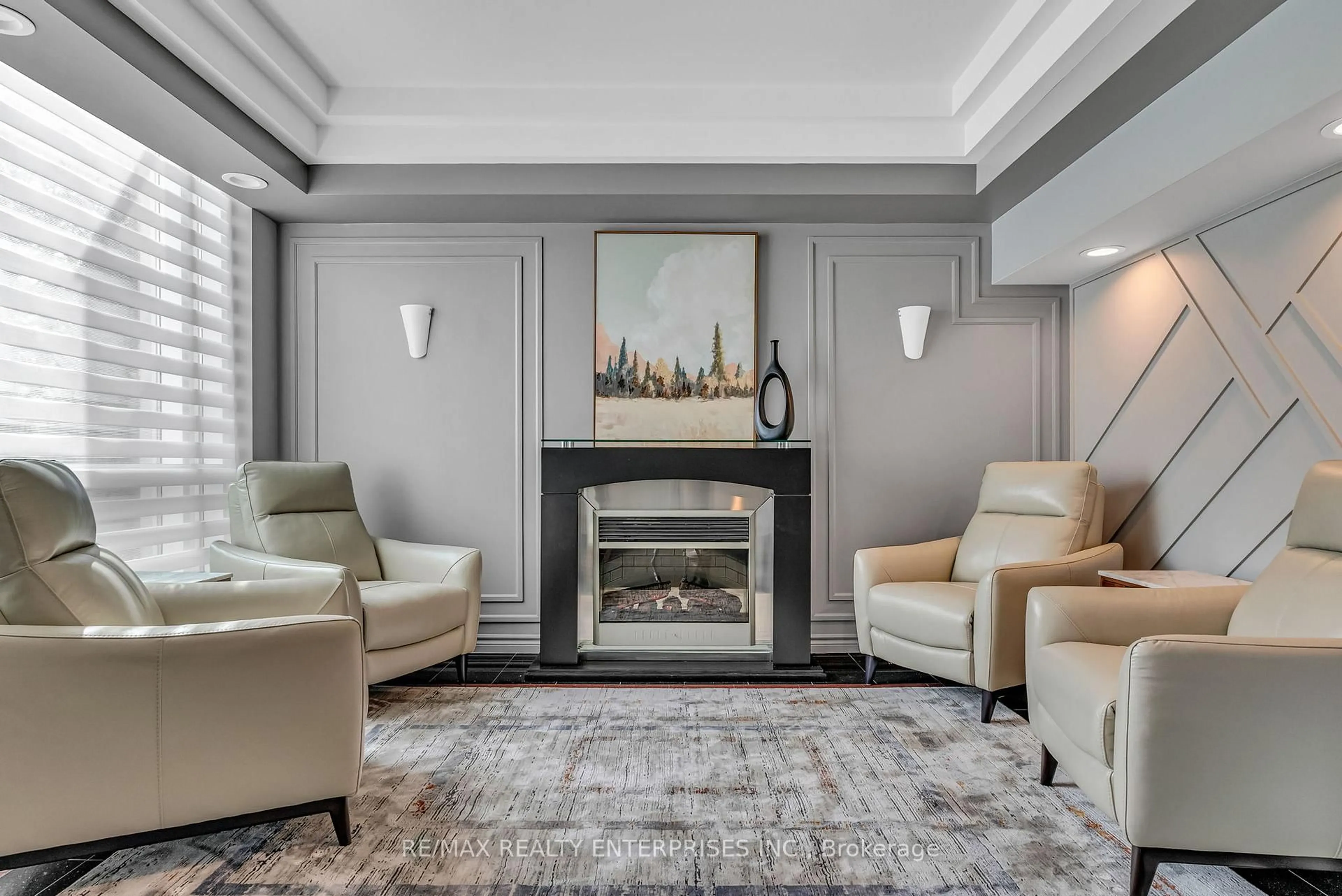 Living room with furniture, unknown for 483 Faith Dr #503, Mississauga Ontario L5R 0A1