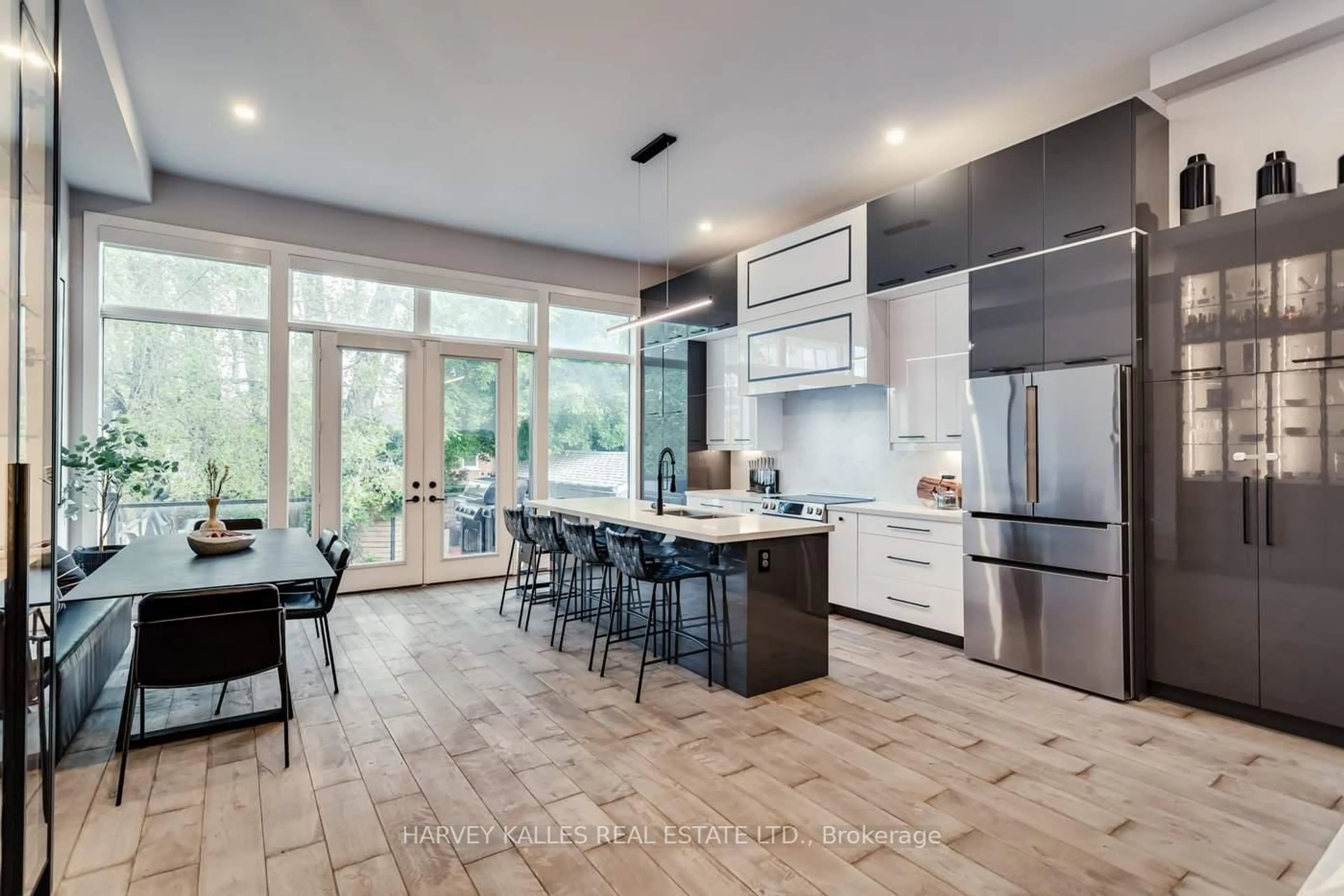 Open concept kitchen, ceramic/tile floor for 360 Whitmore Ave, Toronto Ontario M6E 2N4