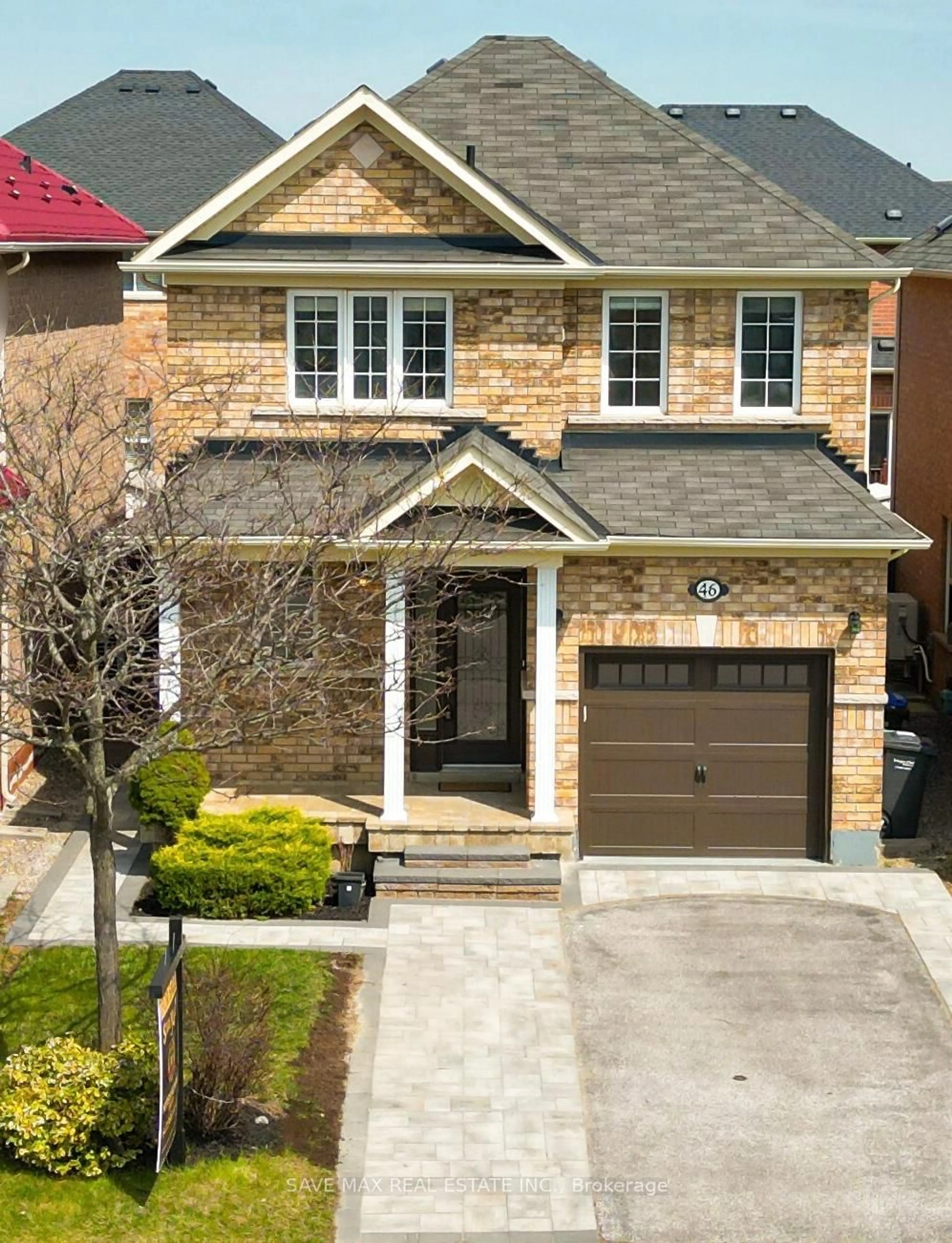 Home with brick exterior material, street for 46 Lockburn Cres, Brampton Ontario L7A 3W8