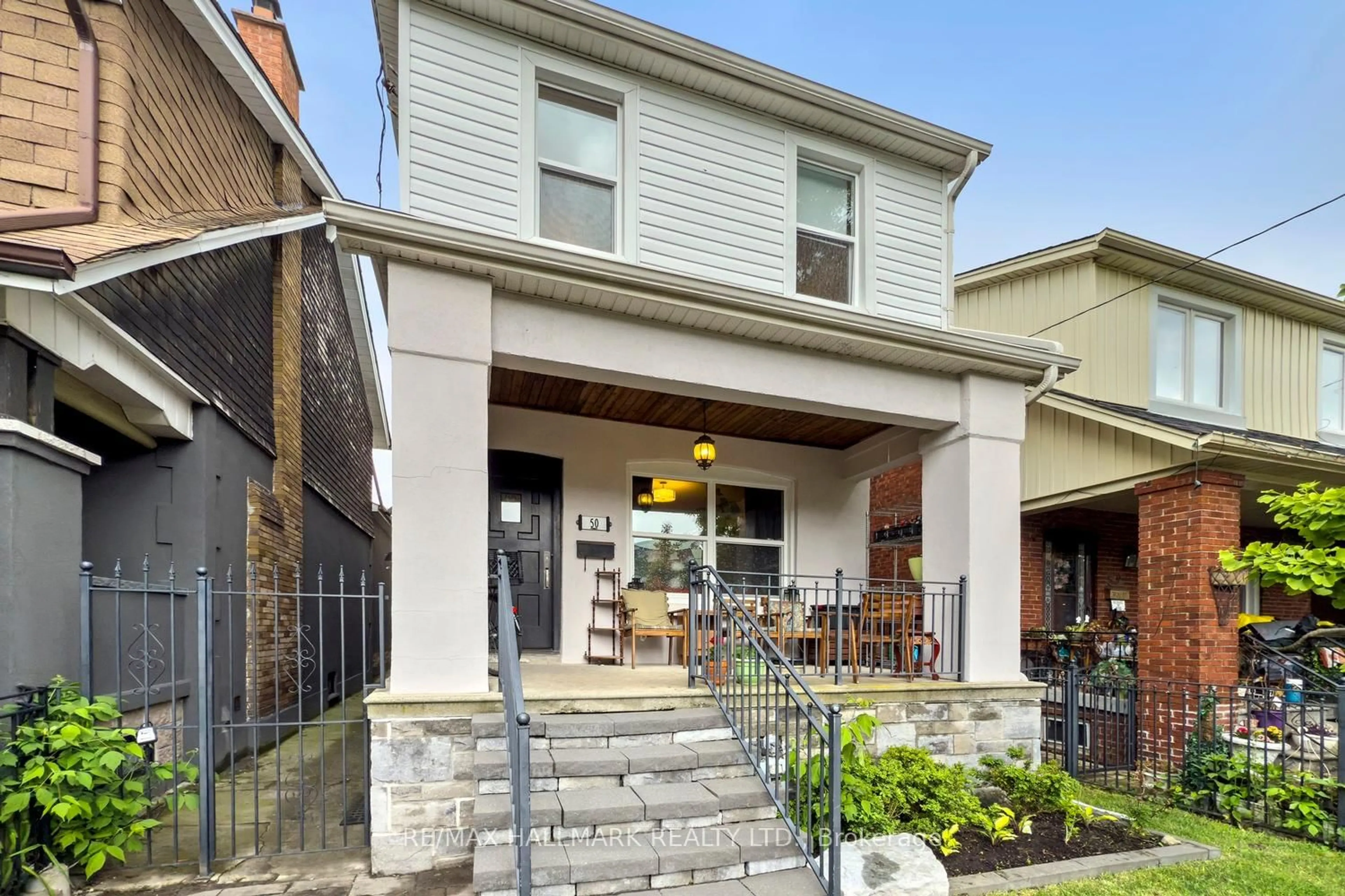Home with brick exterior material, street for 50 Sellers Ave, Toronto Ontario M6E 3T6