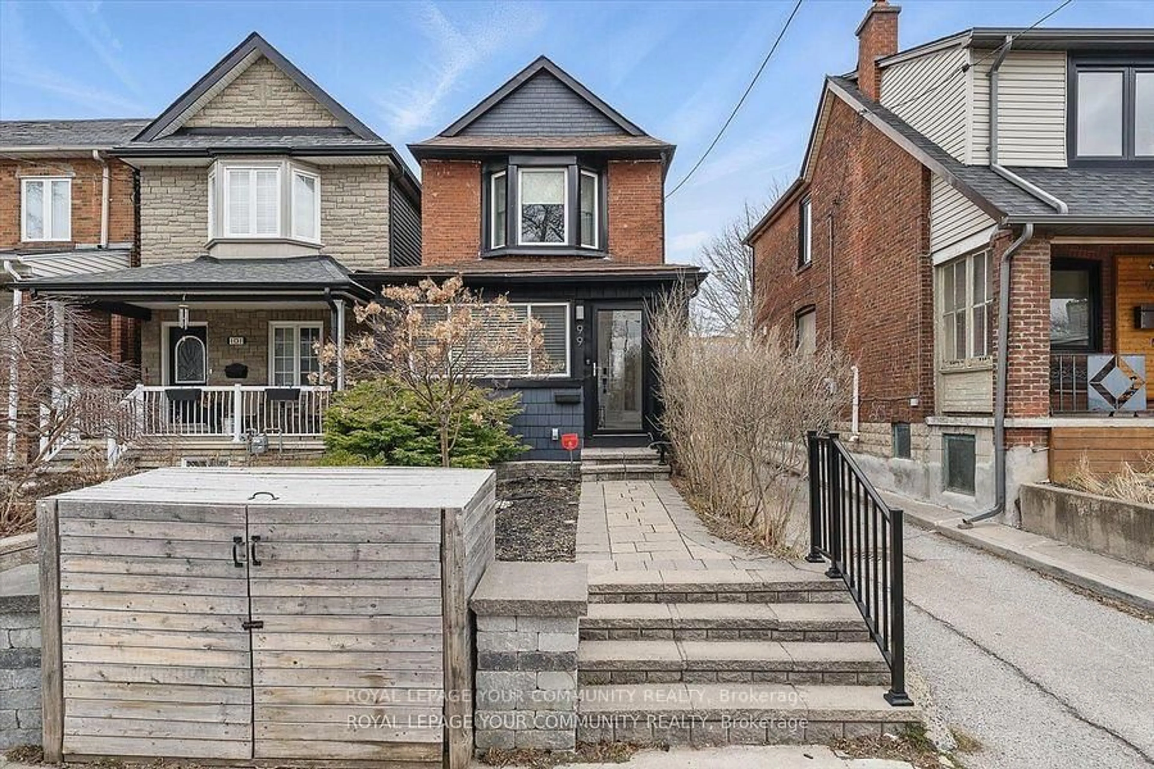 Home with brick exterior material, street for 99 Nairn Ave, Toronto Ontario M6E 4G9