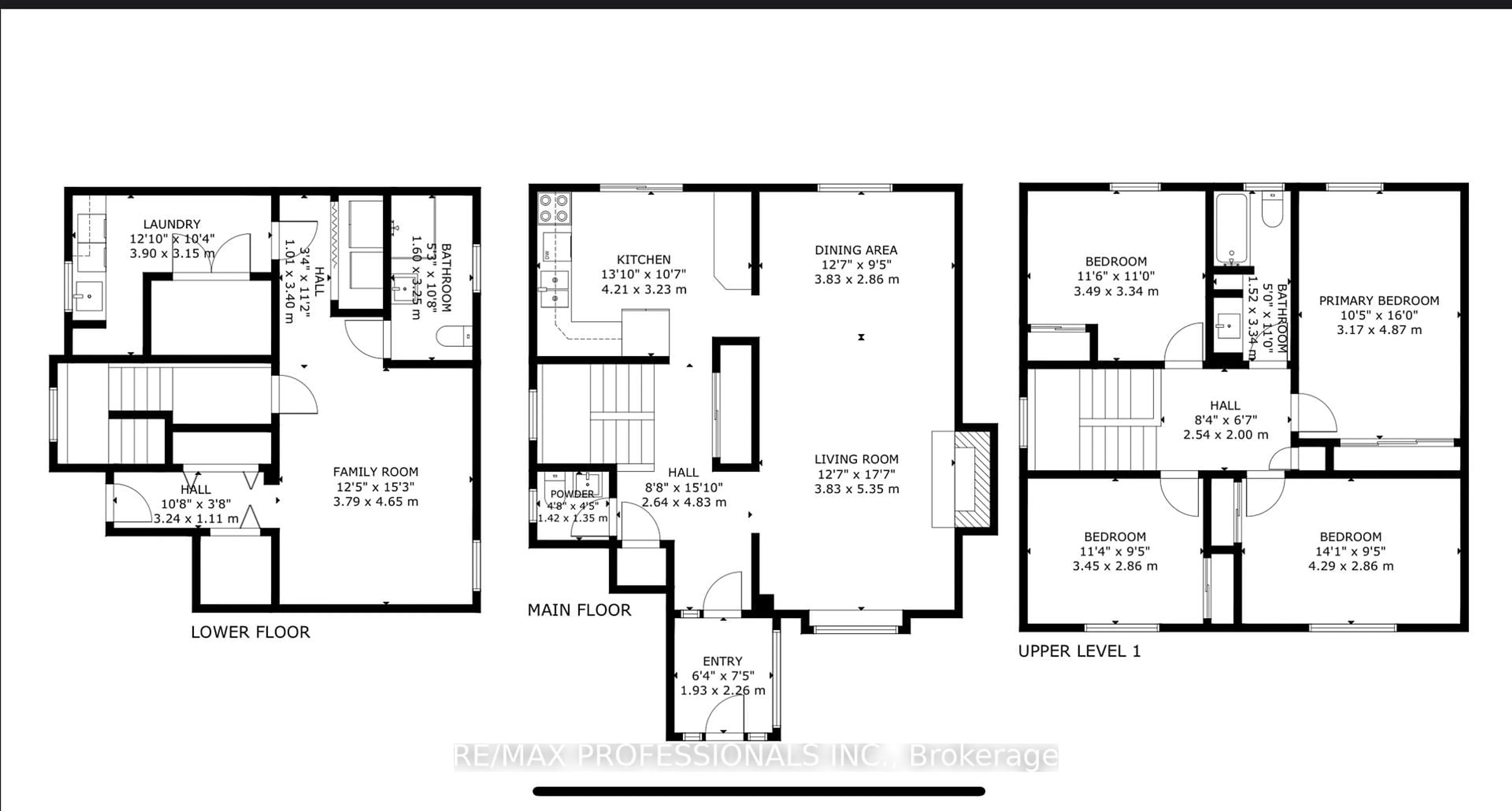 Floor plan for 4199 Gayling Gdns, Mississauga Ontario L5L 1Z8