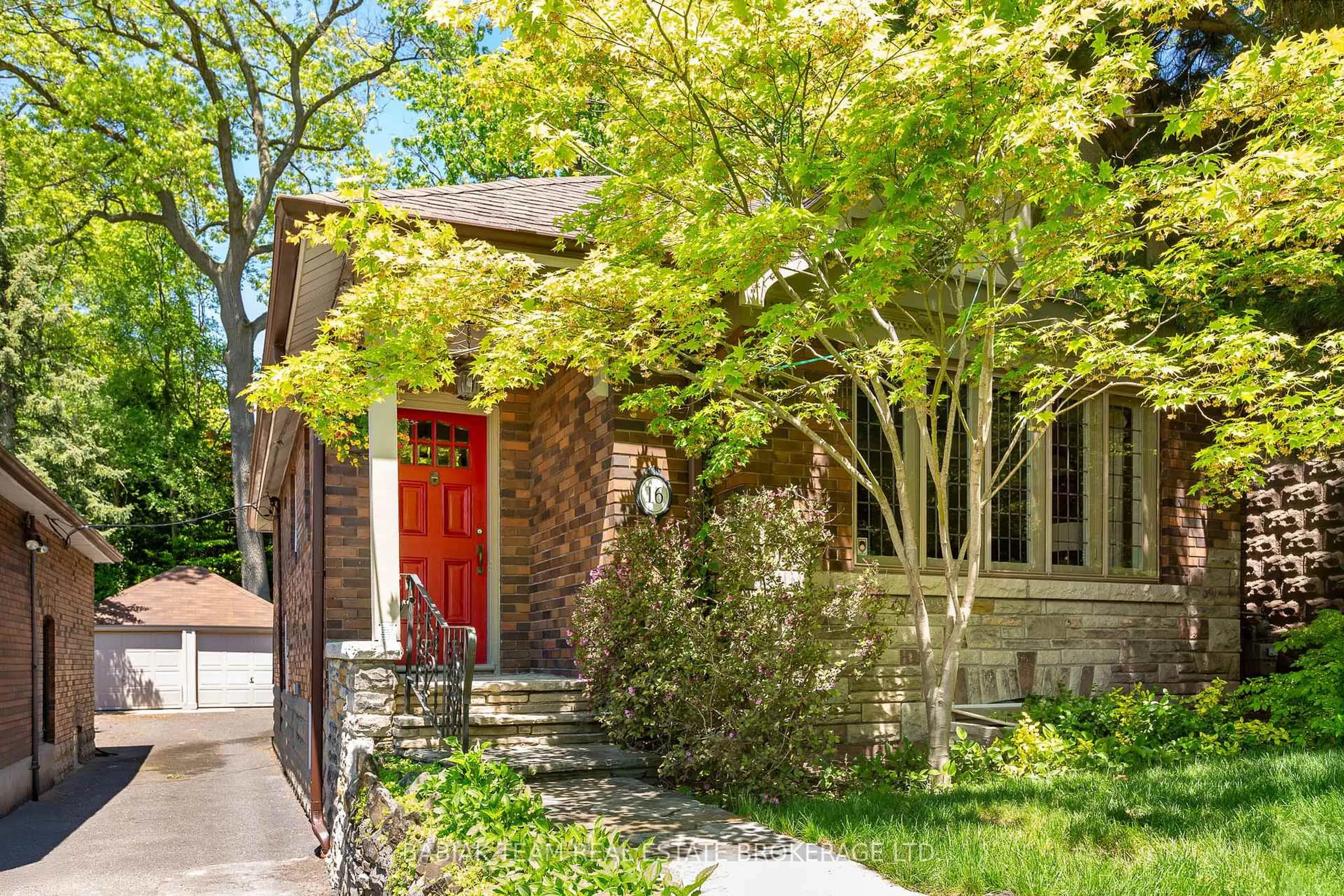 Home with brick exterior material, street for 16 Halford Ave, Toronto Ontario M6S 4E9