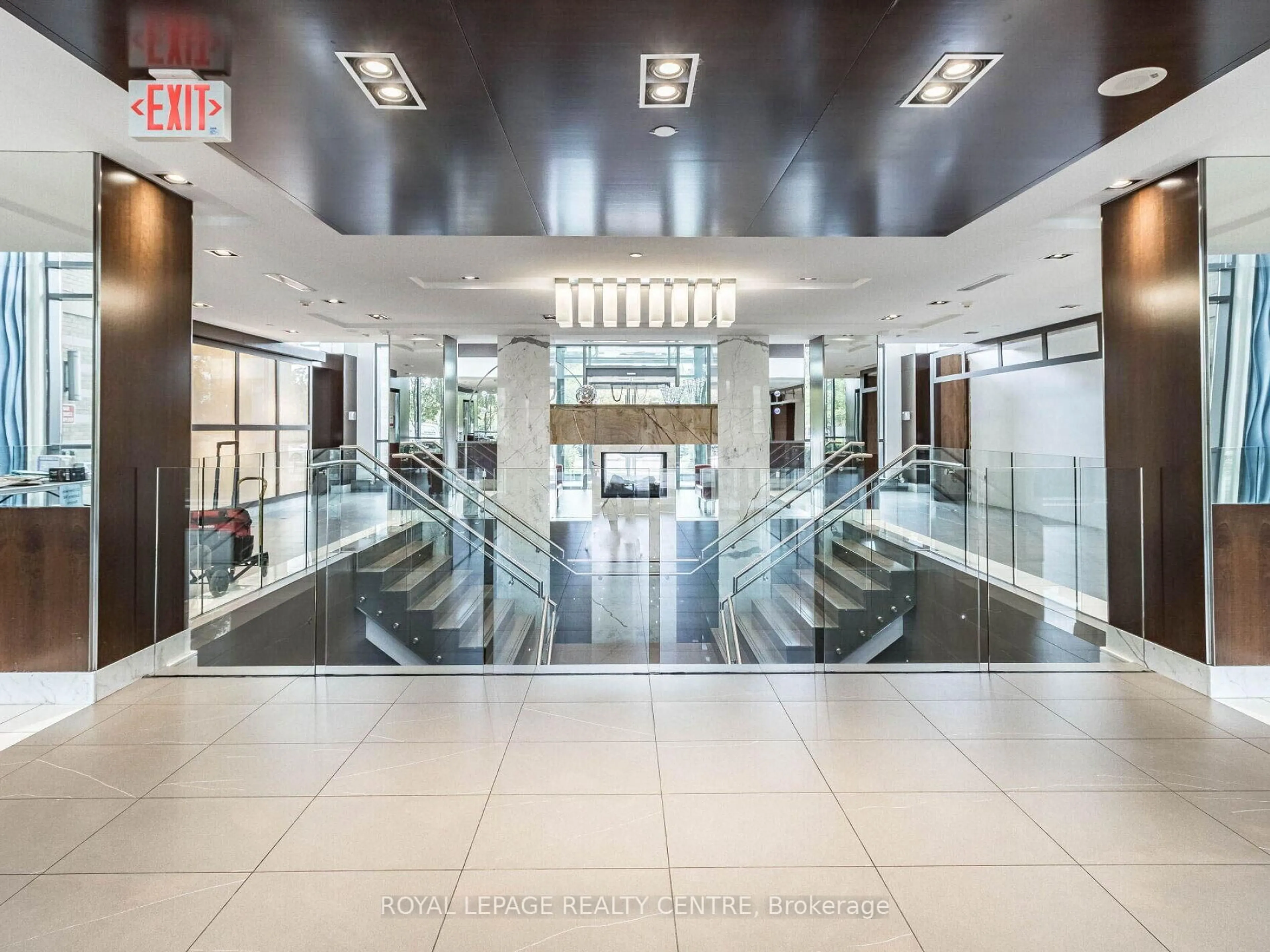 Indoor foyer for 235 Sherway Gardens Rd #1607, Toronto Ontario M9C 0A2