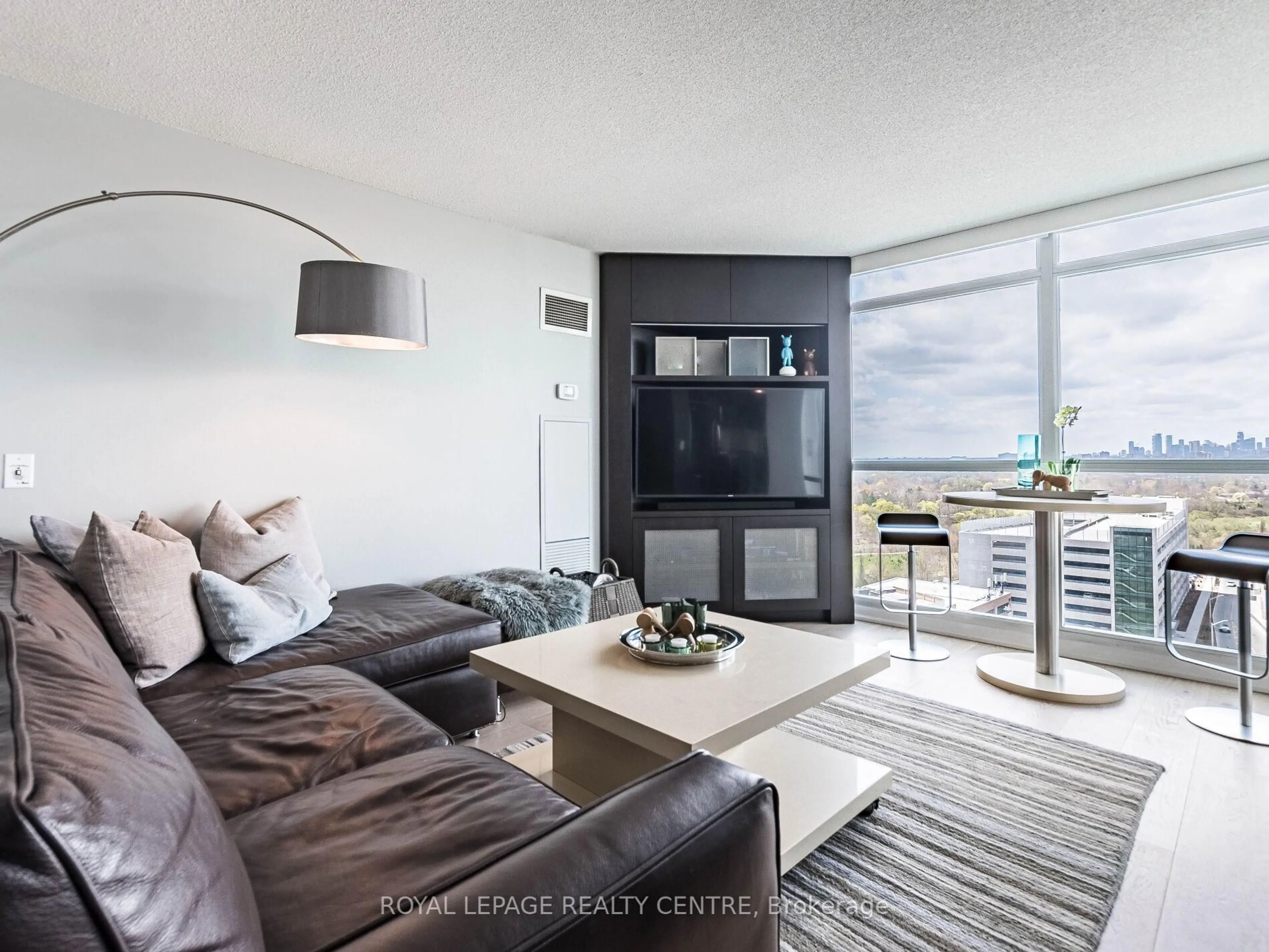 Living room with furniture, unknown for 235 Sherway Gardens Rd #1607, Toronto Ontario M9C 0A2
