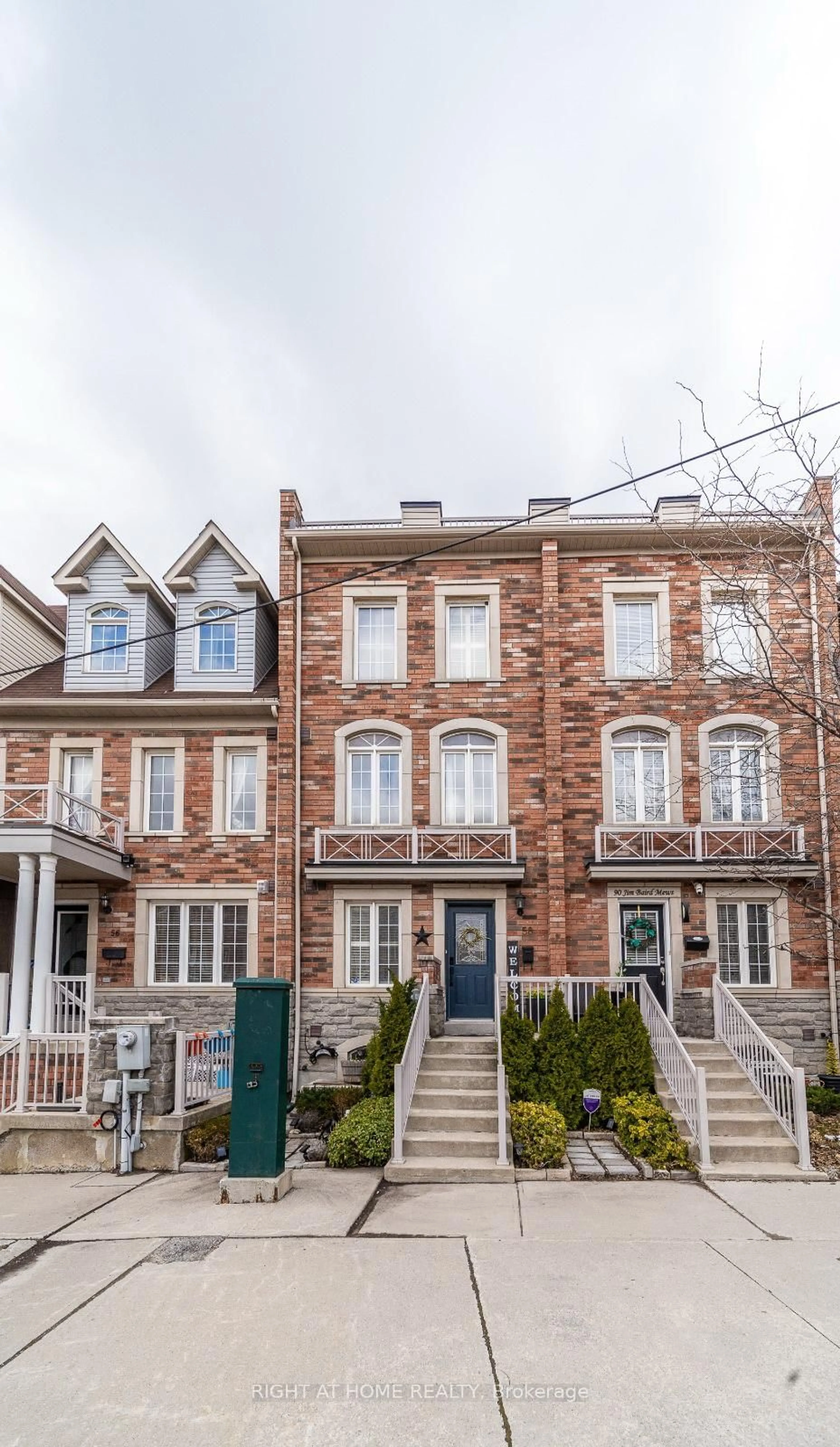 Home with brick exterior material, street for 58 Joseph Griffith Lane, Toronto Ontario M3L 0C7