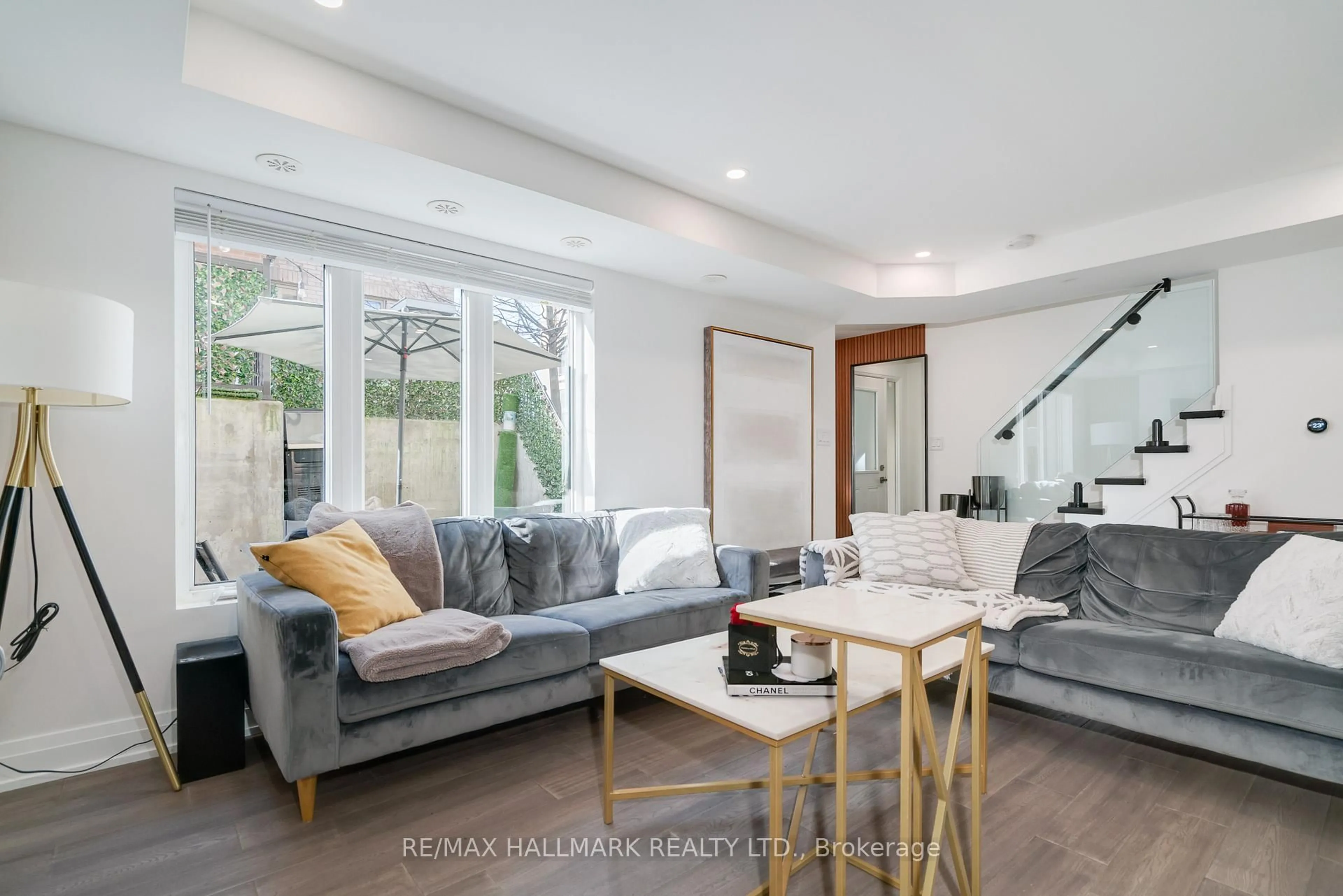 Living room with furniture, unknown for 11 Foundry Ave #129, Toronto Ontario M6H 0B7