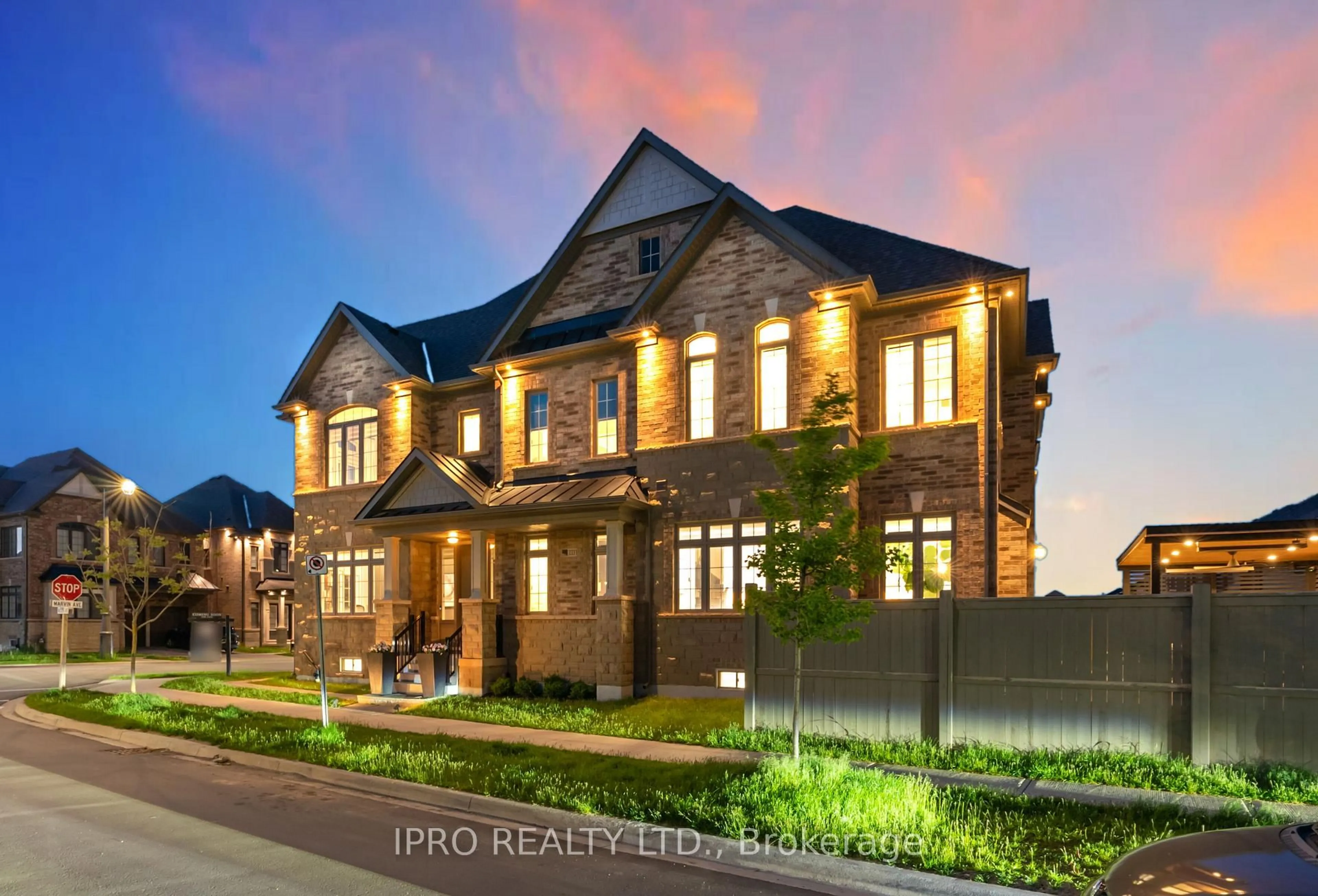 Home with brick exterior material, street for 3331 Millicent Ave, Oakville Ontario L6H 0Z8