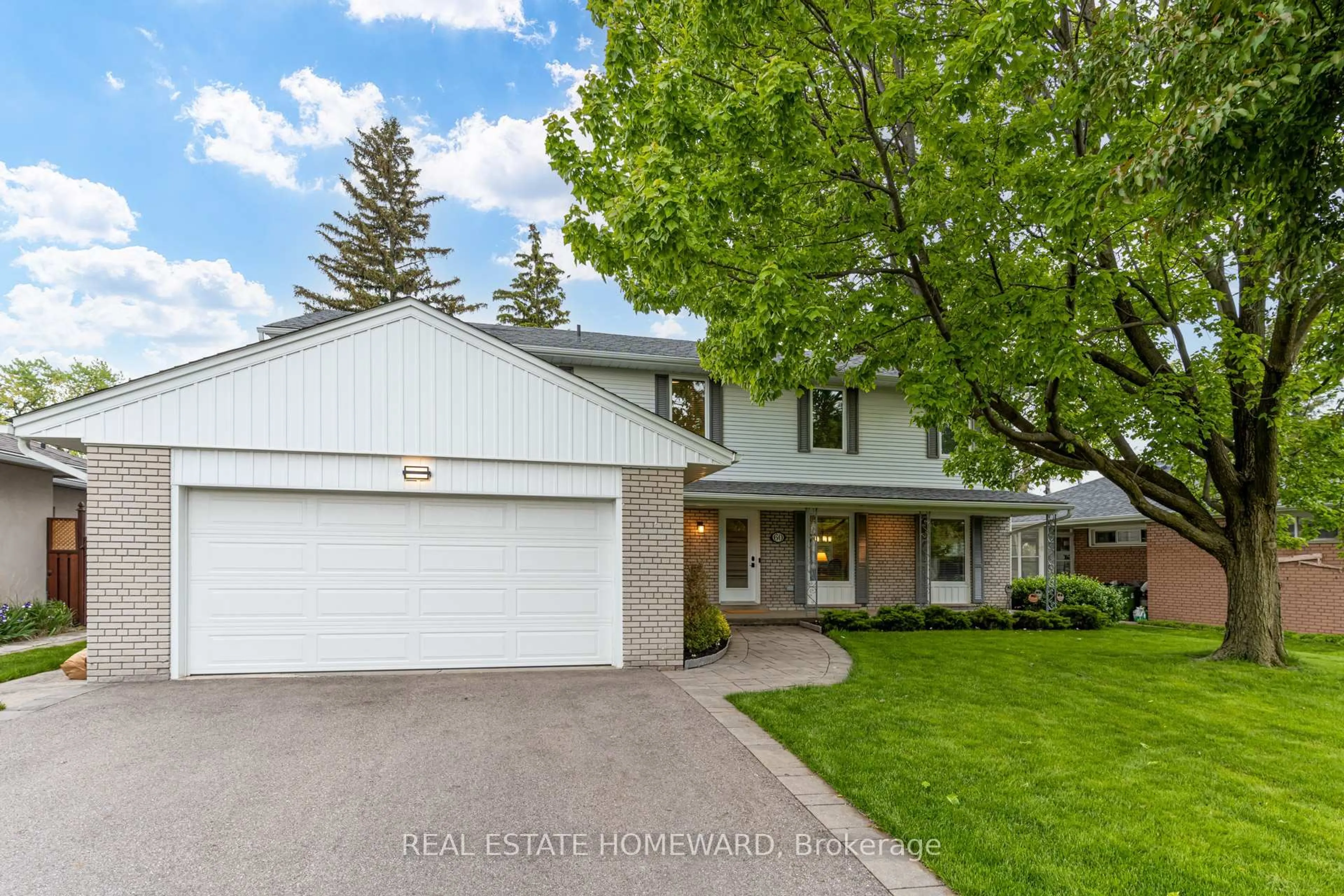 Home with vinyl exterior material, street for 60 Ravensbourne Cres, Toronto Ontario M9A 2A8