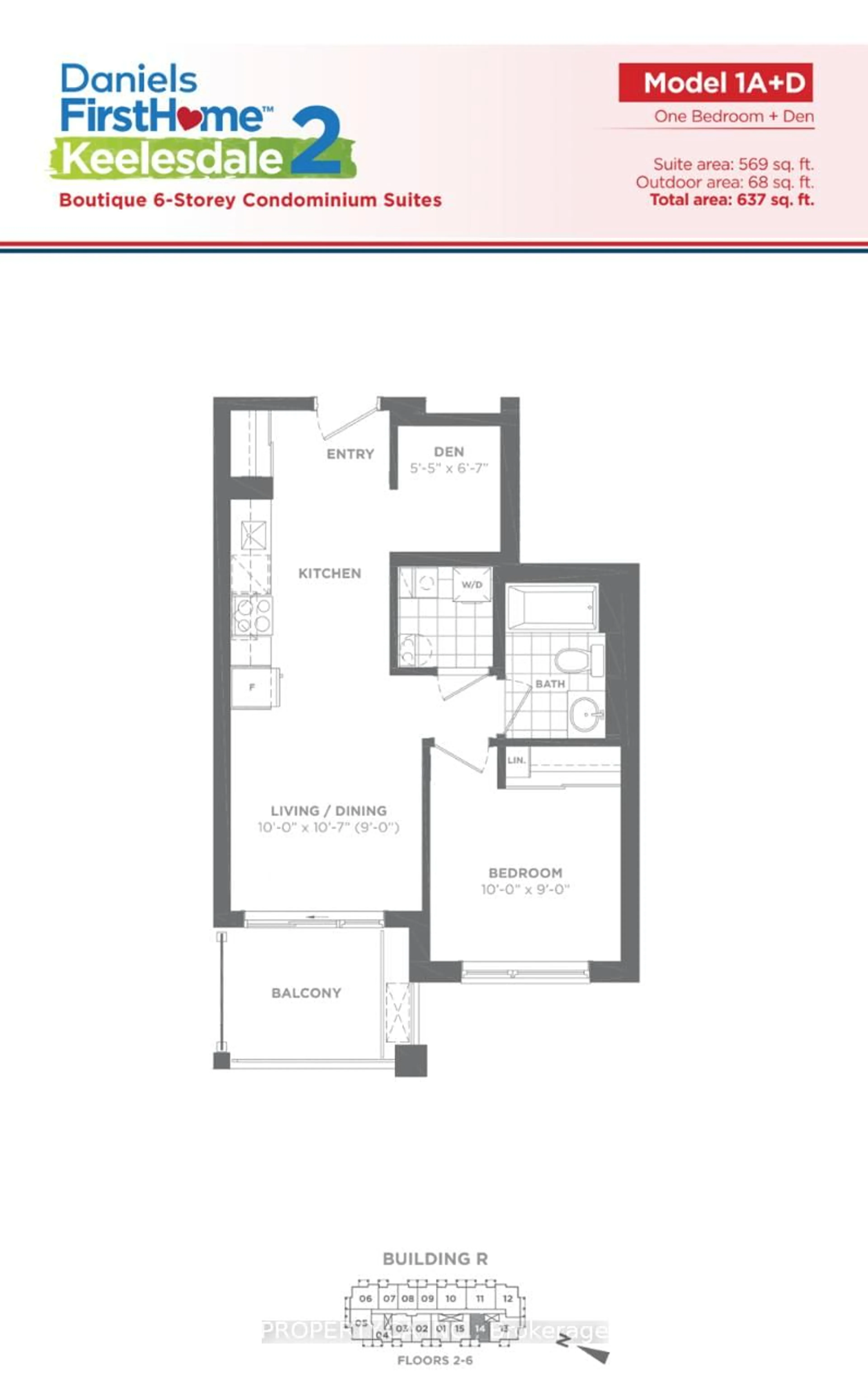 Floor plan for 165 Canon Jackson Dr #514, Toronto Ontario M6M 0C4