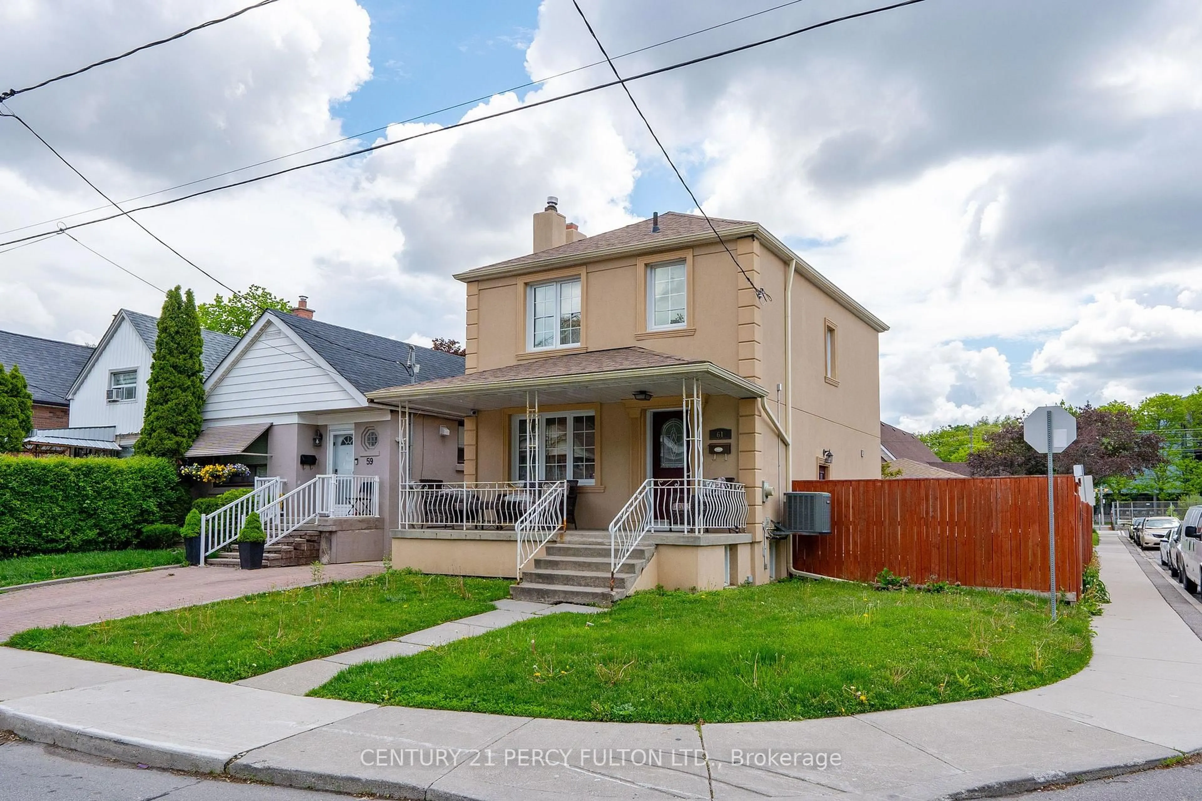 Home with brick exterior material, street for 61 Cordella Ave, Toronto Ontario M6N 2J7