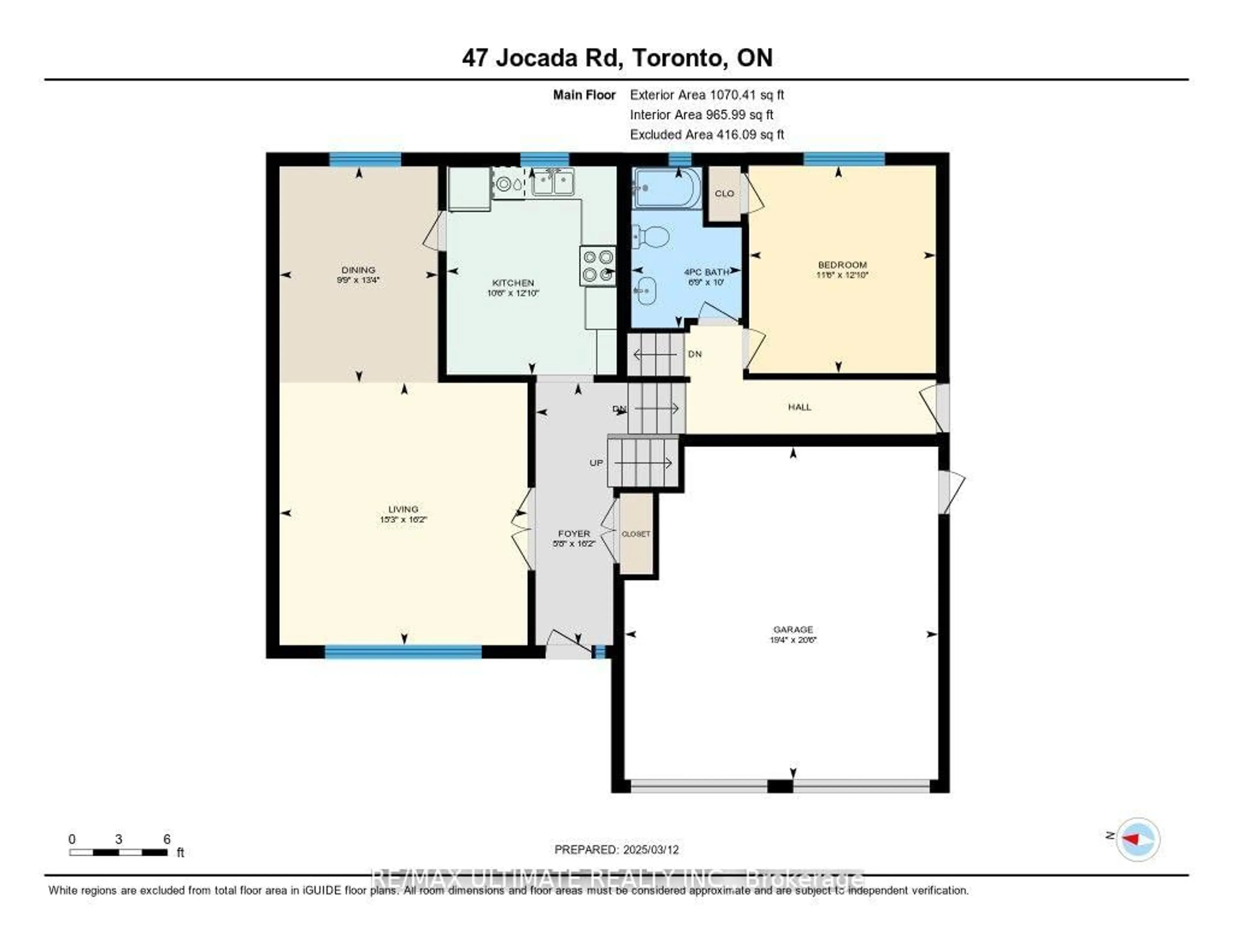 Floor plan for 47 Jocada Rd, Toronto Ontario M6L 2J4