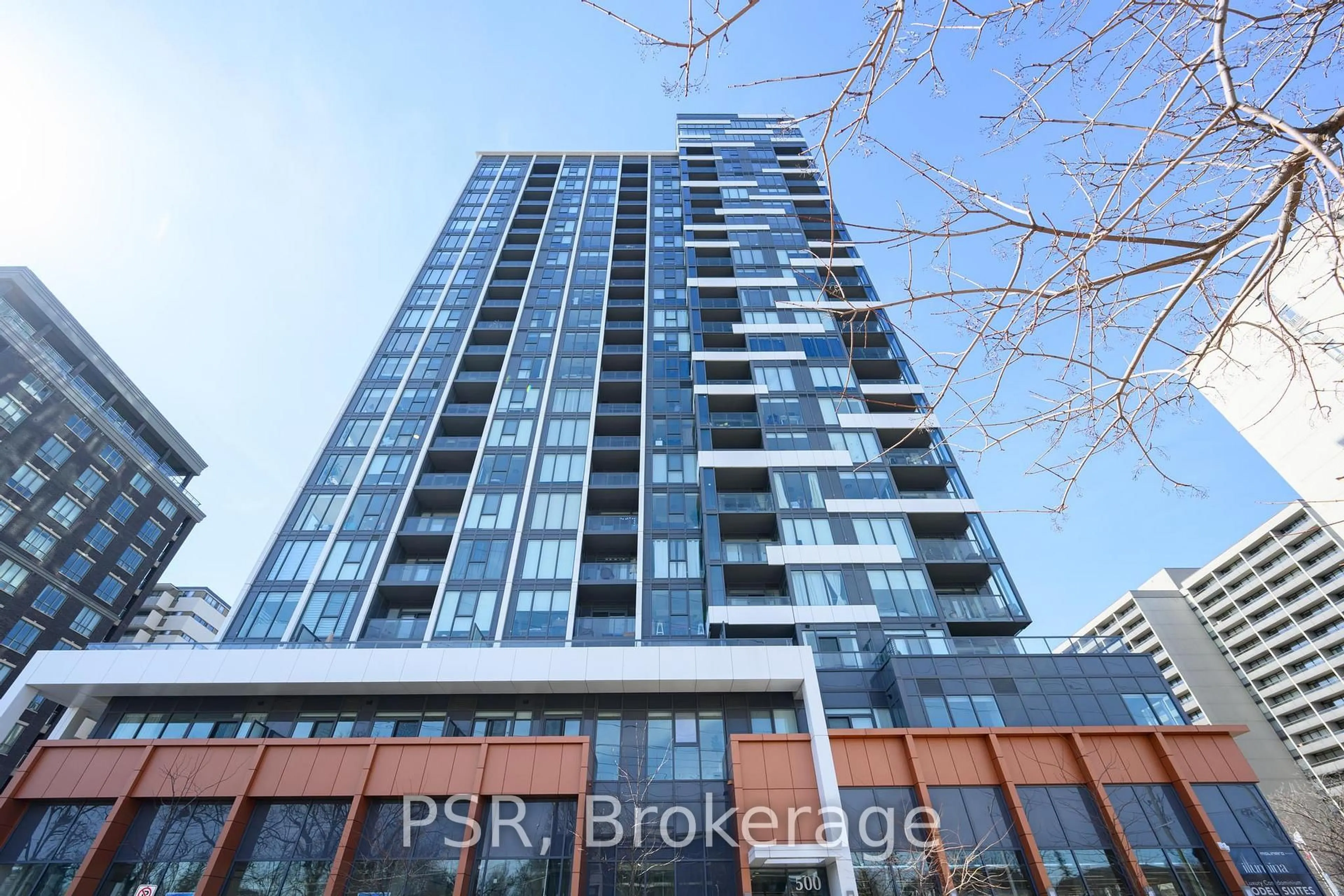 A pic from outside/outdoor area/front of a property/back of a property/a pic from drone, building for 500 Brock Ave #1801, Burlington Ontario L7S 0A5