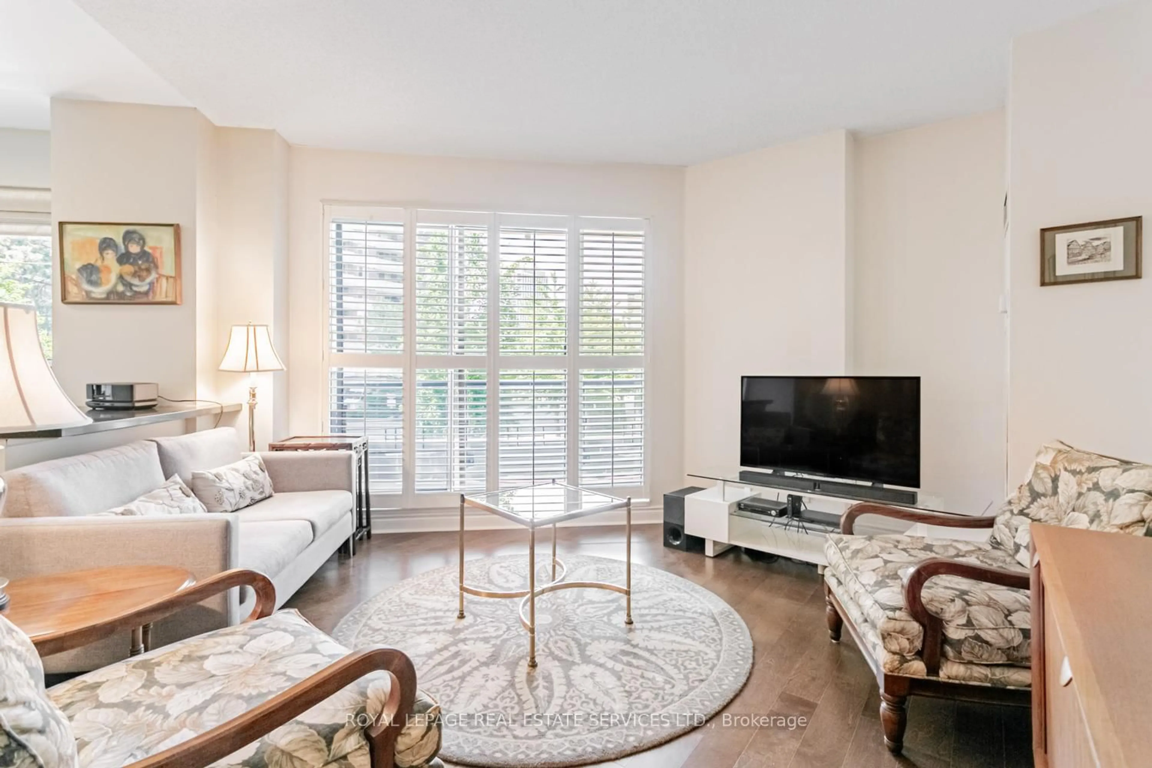 Living room with furniture, unknown for 2 Aberfoyle Cres #204, Toronto Ontario M8X 2Z8
