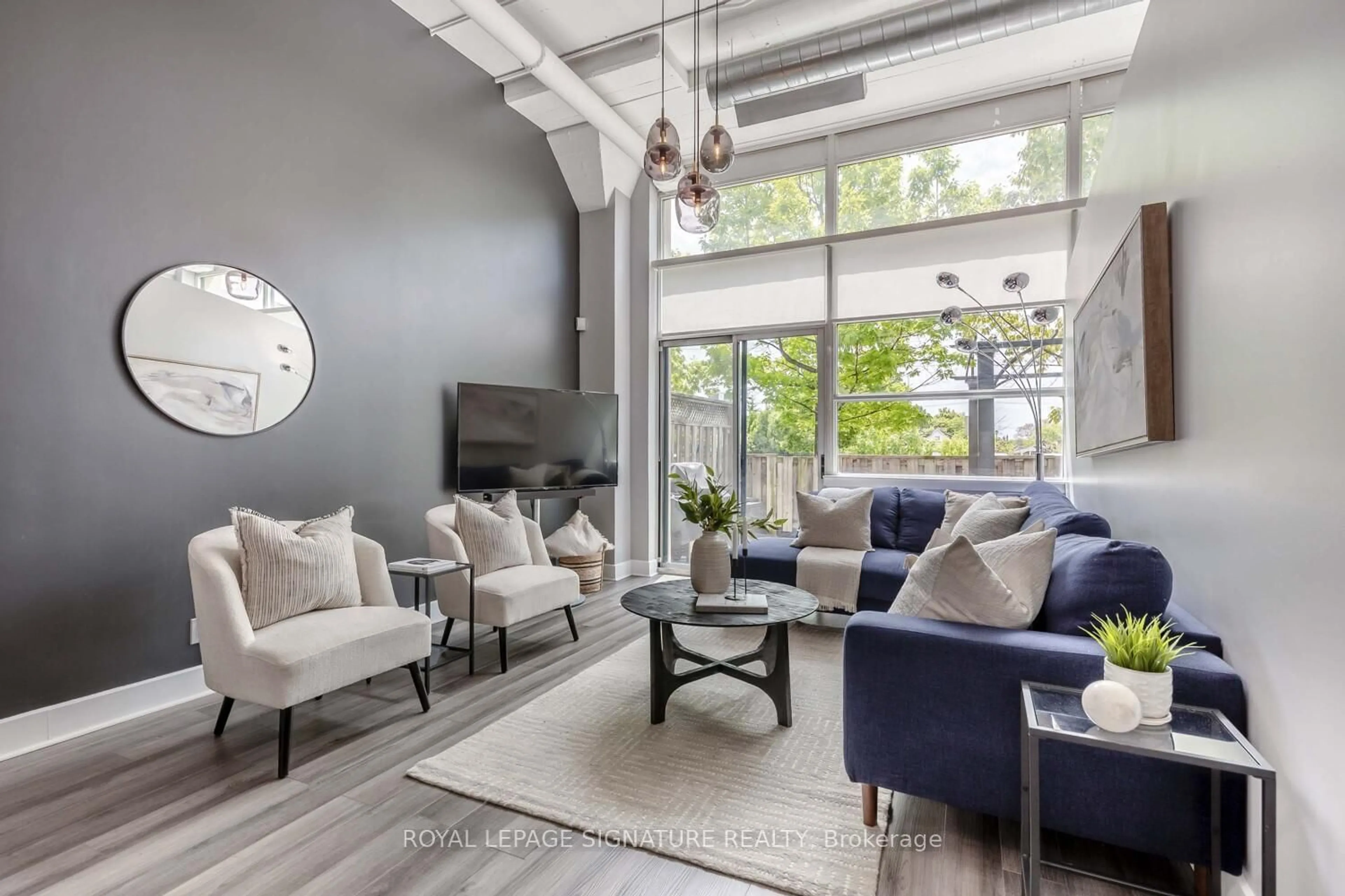 Living room with furniture, unknown for 1001 Roselawn Ave #108, Toronto Ontario M6B 4M4