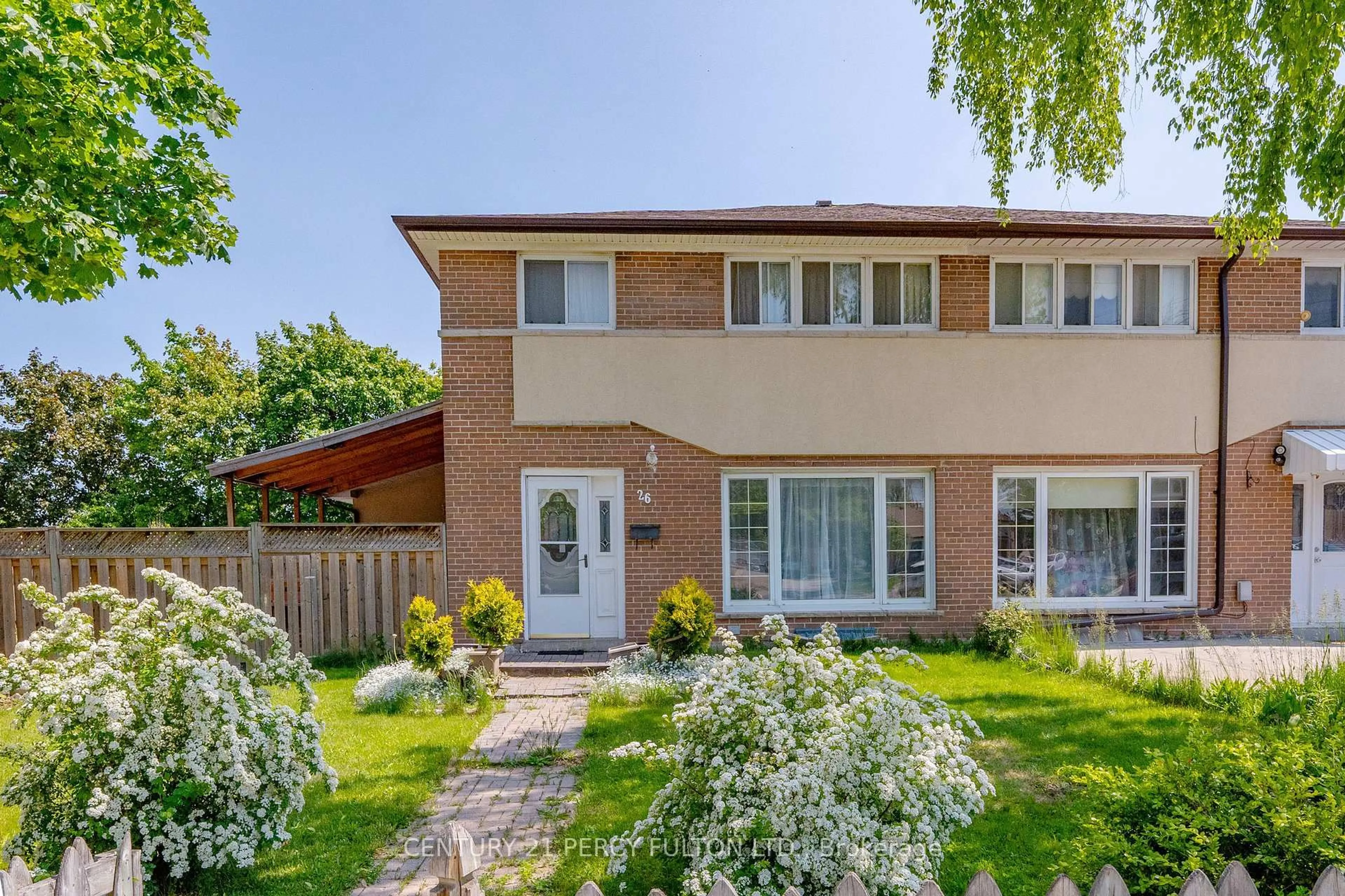 Home with brick exterior material, street for 26 Marlebon Rd, Toronto Ontario M9V 3W2
