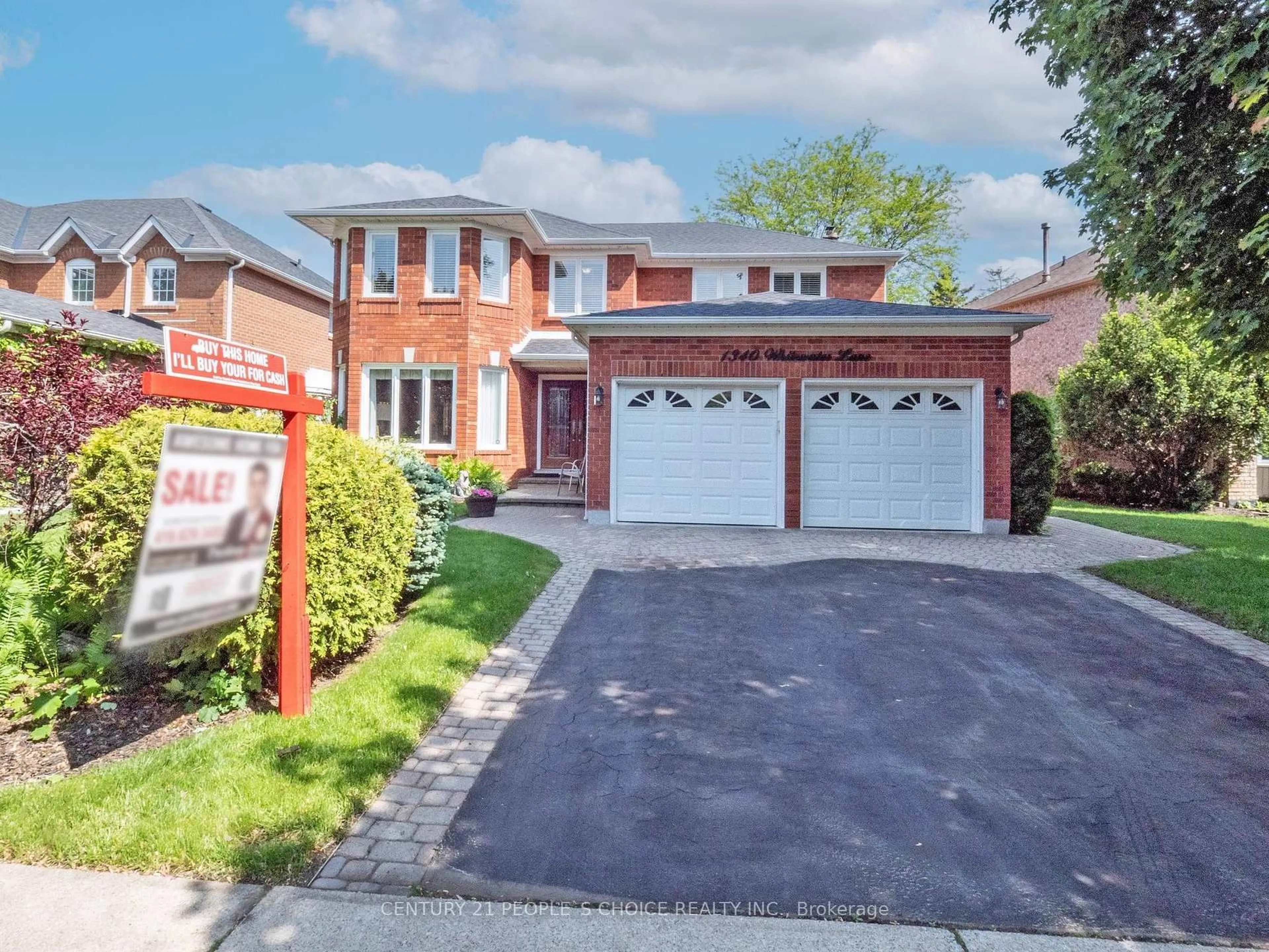 Home with brick exterior material, street for 1340 Whitewater Lane, Mississauga Ontario L5V 1L8