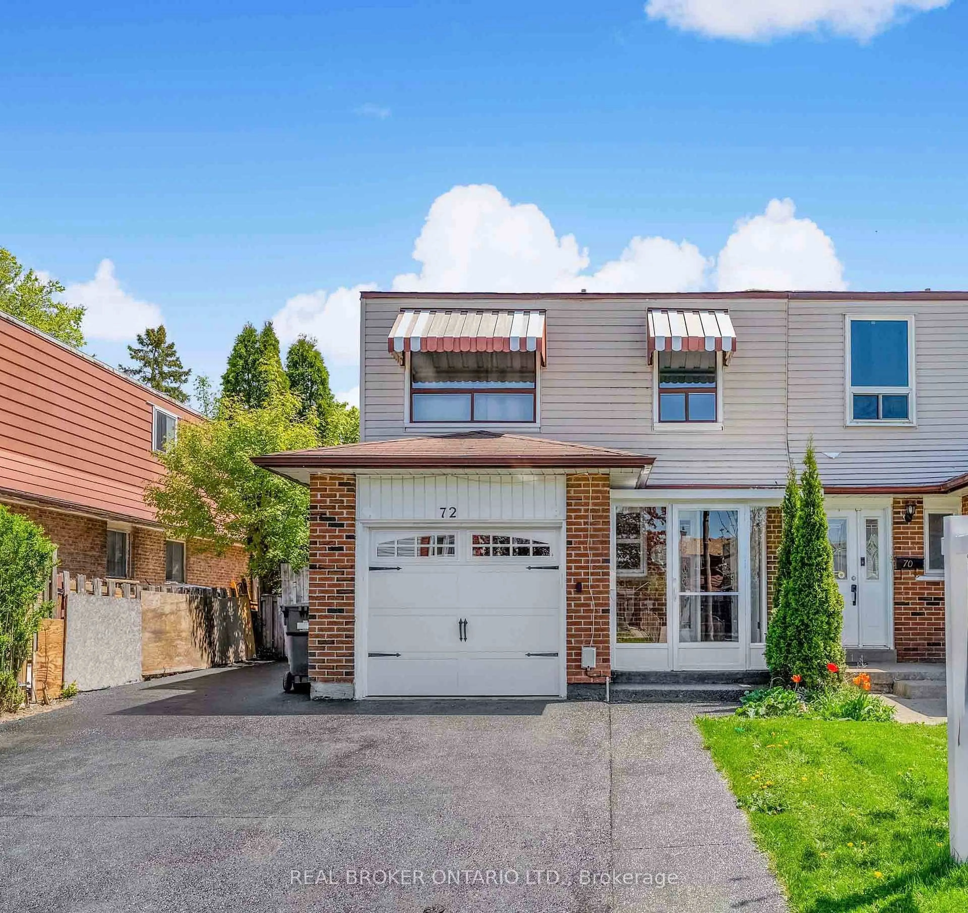 Home with brick exterior material, street for 72 Bruce Beer Dr, Brampton Ontario L6V 2W9