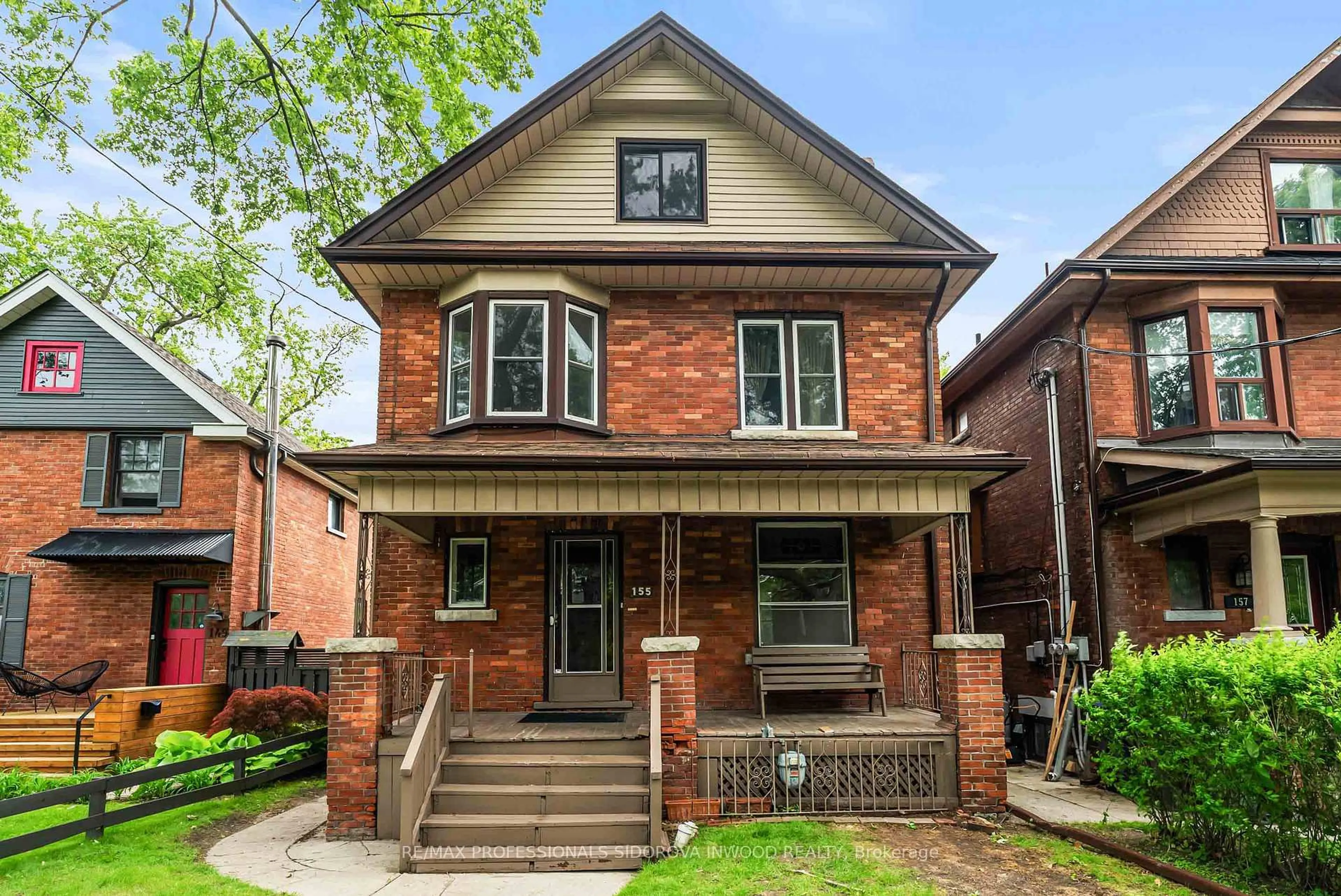 Home with brick exterior material, street for 155 St Johns Rd, Toronto Ontario M6P 1V2