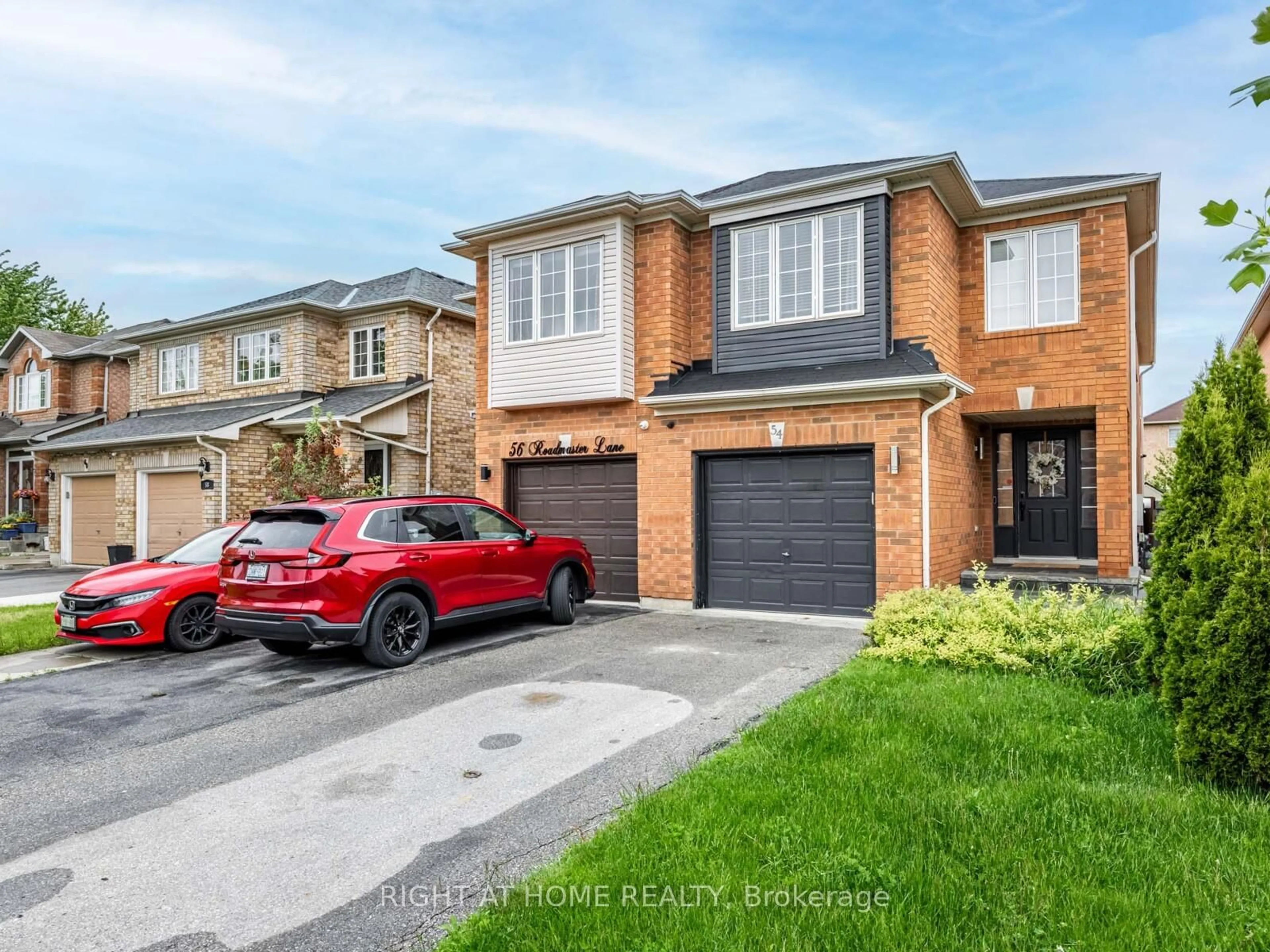 Home with brick exterior material, street for 54 Roadmaster Lane, Brampton Ontario L7A 3A7