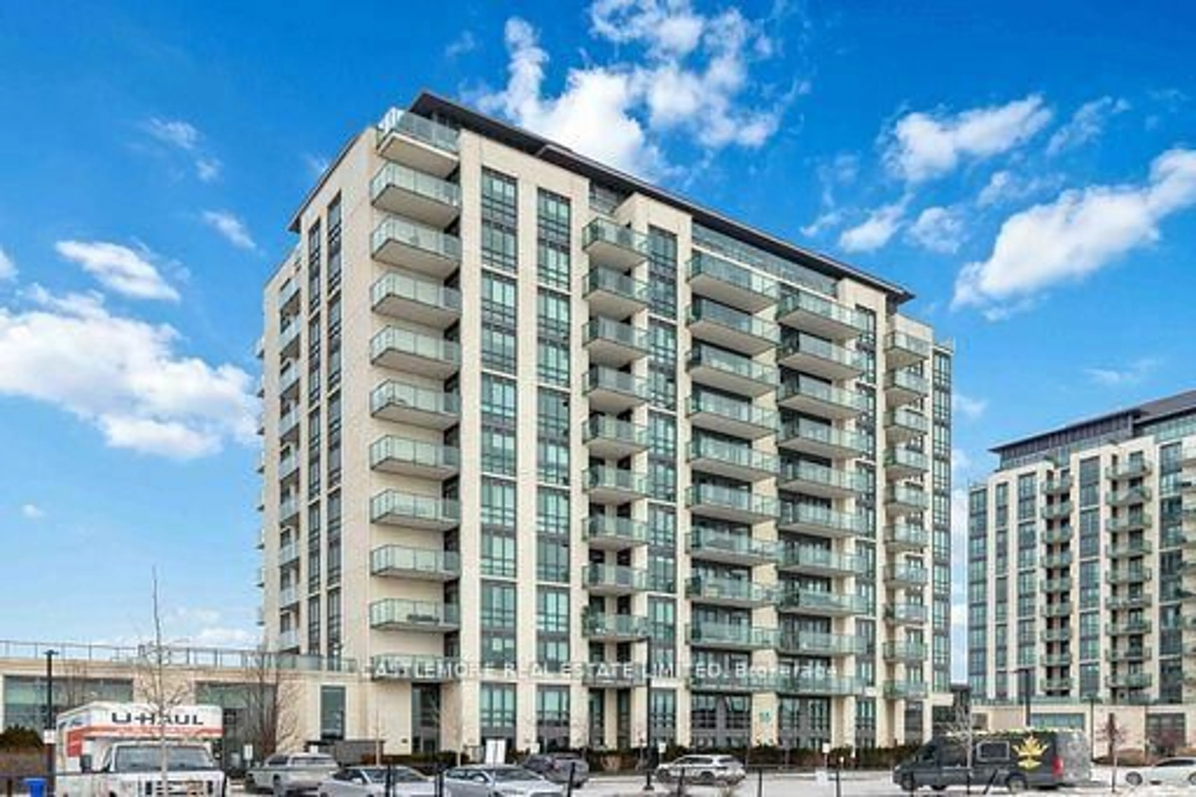 A pic from outside/outdoor area/front of a property/back of a property/a pic from drone, building for 55 Yorkland Blvd #204, Brampton Ontario L6P 4K9