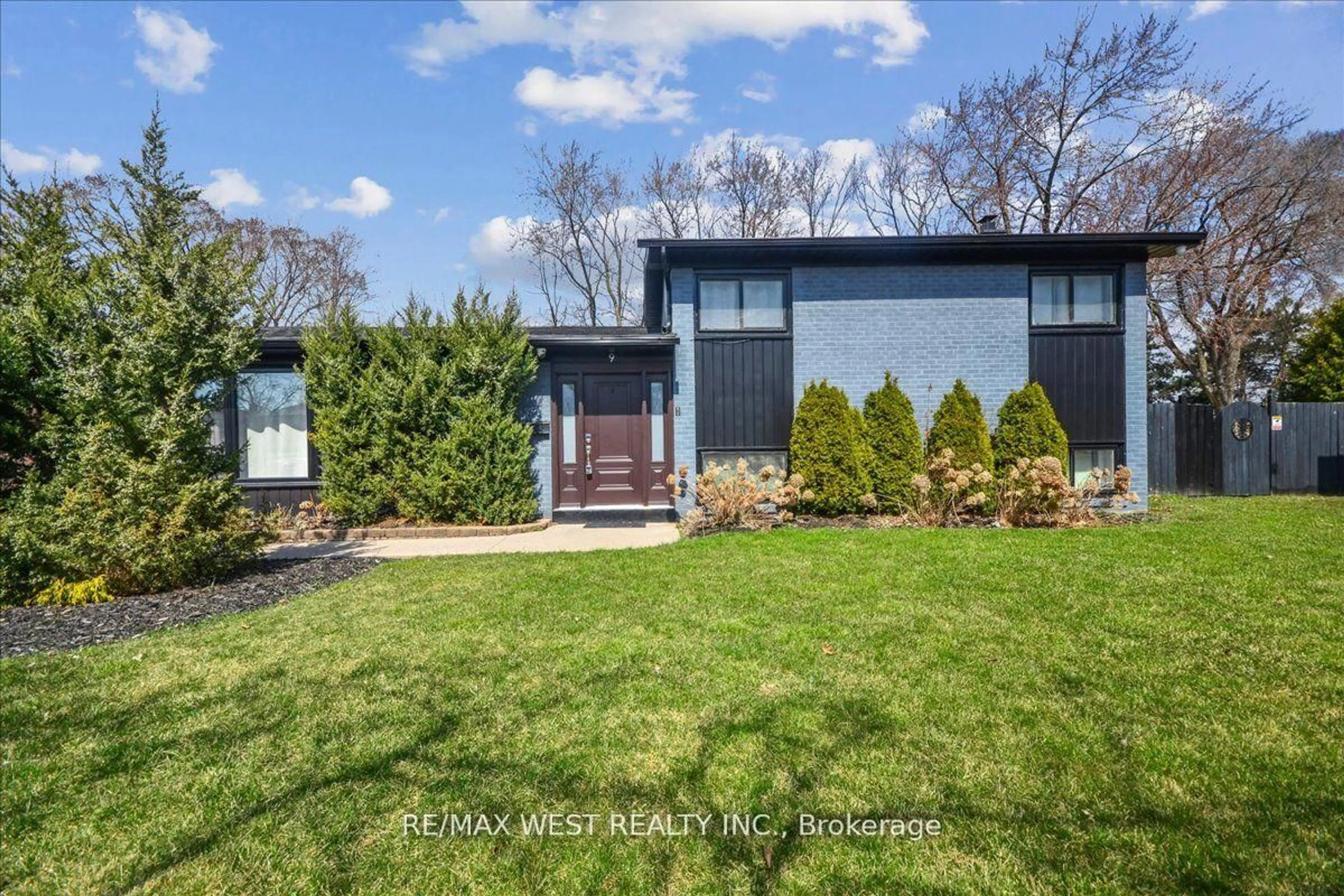 Home with vinyl exterior material, street for 9 Delrosa Crt, Toronto Ontario M9V 3B4