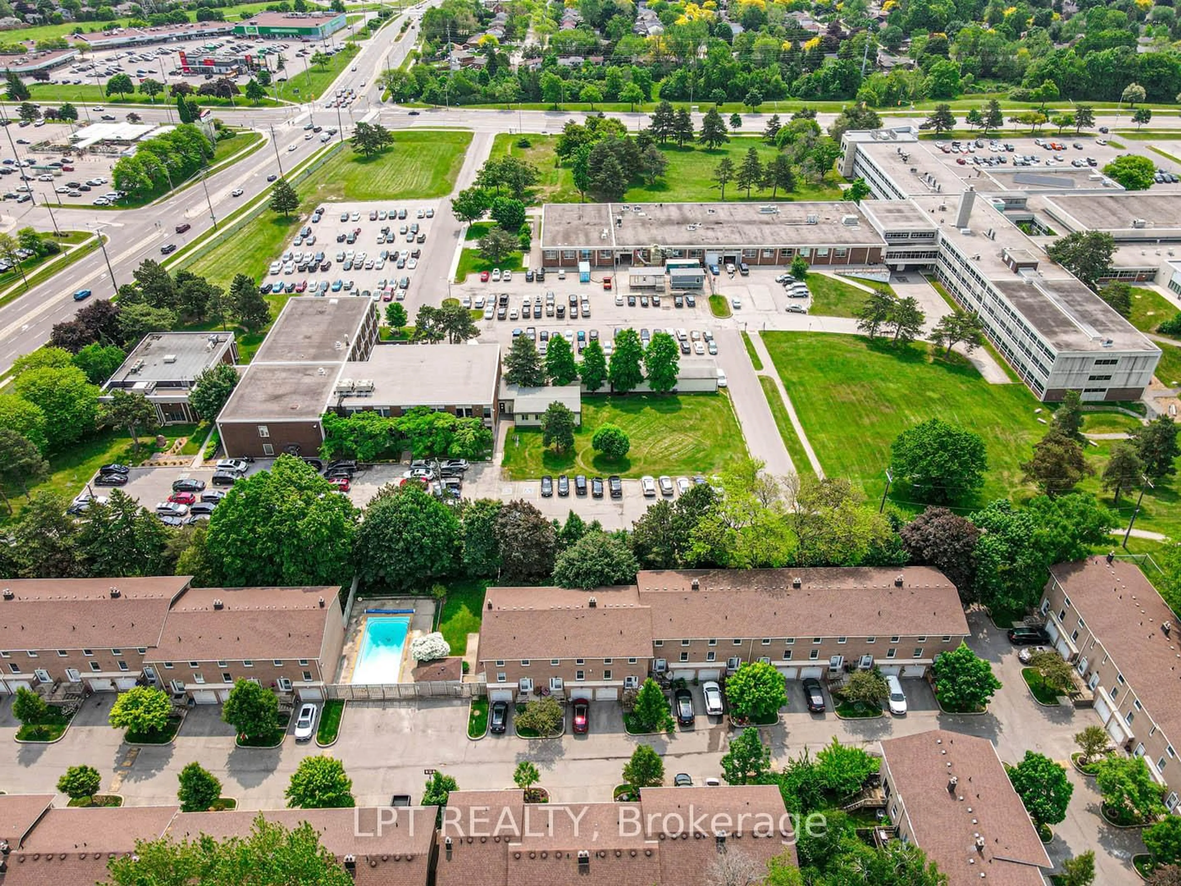 A pic from outside/outdoor area/front of a property/back of a property/a pic from drone, street for 2169 Mountain Grove Ave #7, Burlington Ontario L7P 2H8