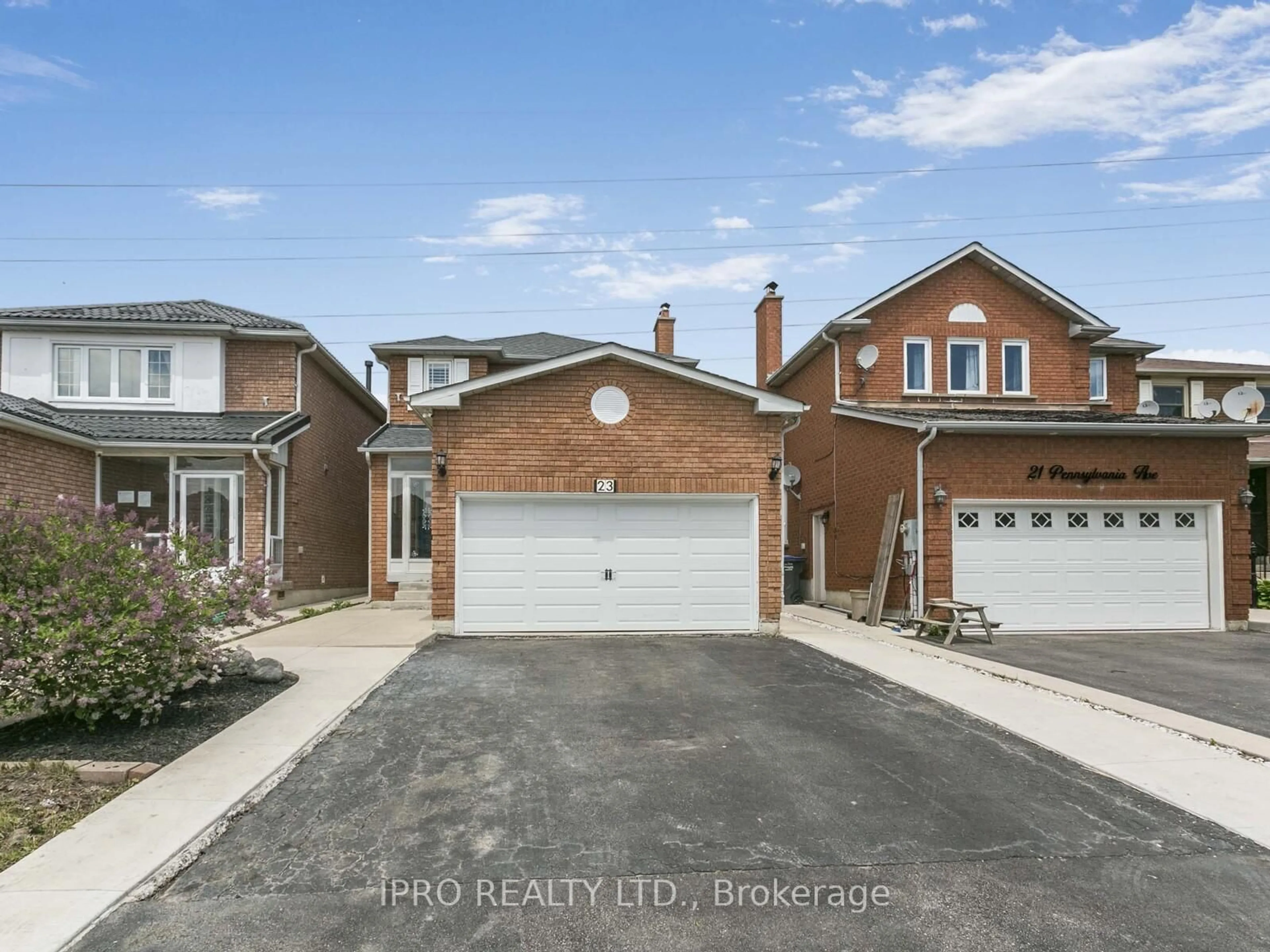 Home with brick exterior material, street for 23 Pennsylvania Ave, Brampton Ontario L6Y 4N8