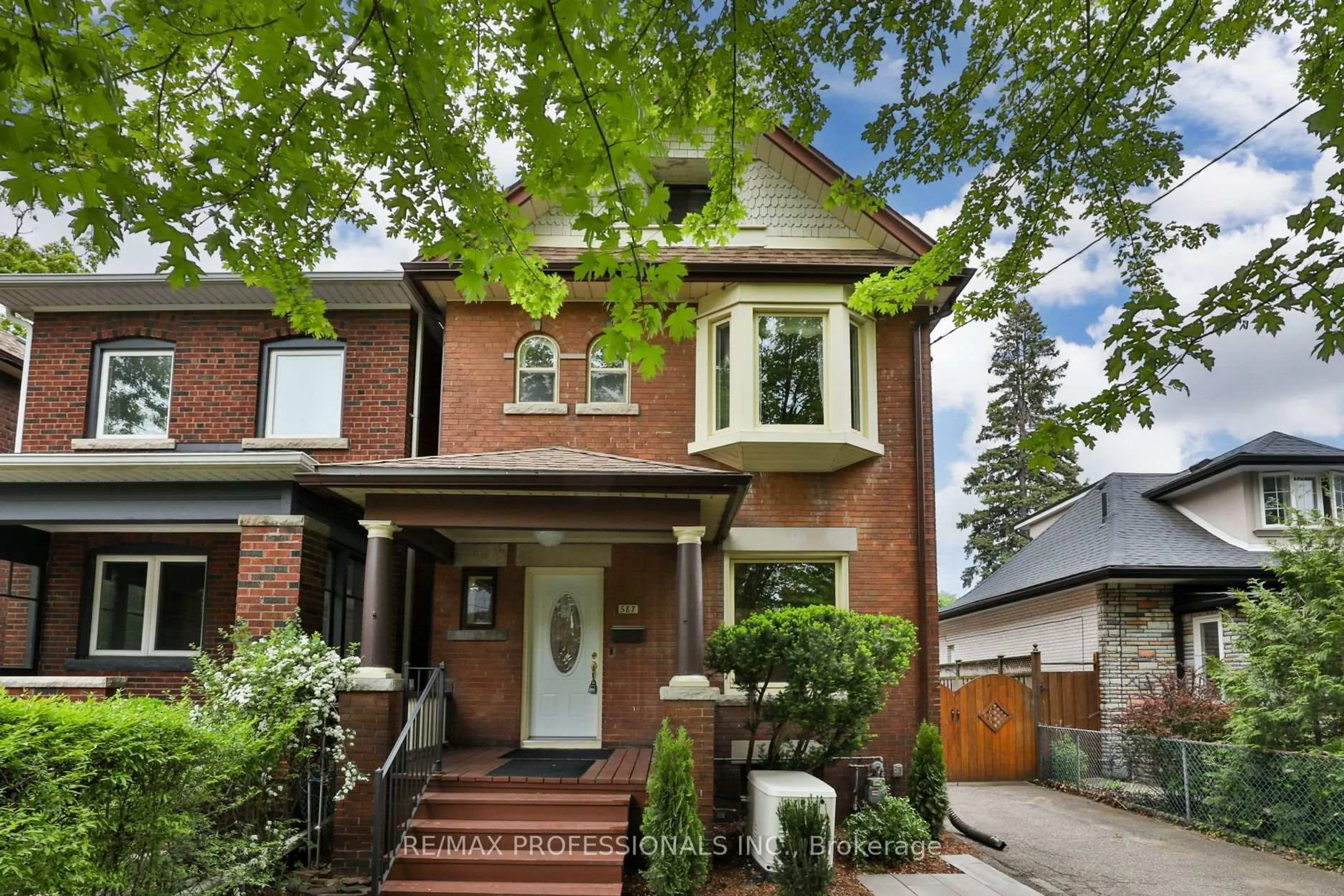 Home with brick exterior material, street for 587 Beresford Ave, Toronto Ontario M6S 3C2