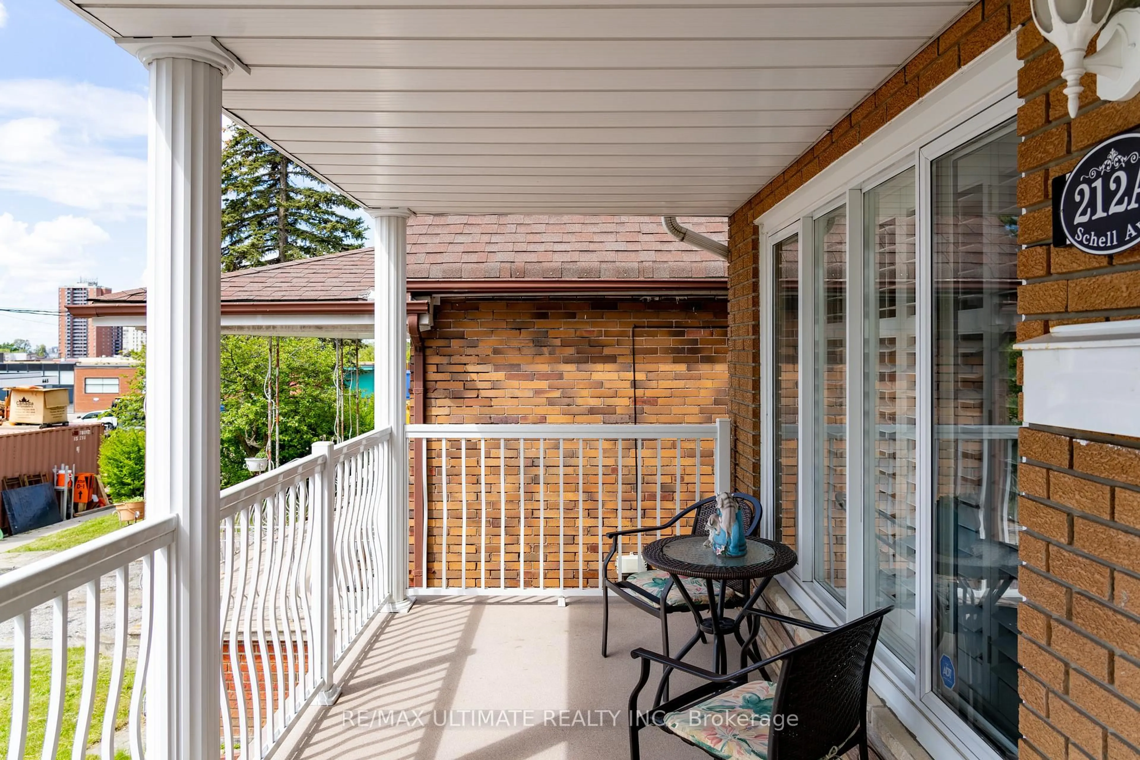 Patio, street for 212A Schell Ave, Toronto Ontario M6E 2T2
