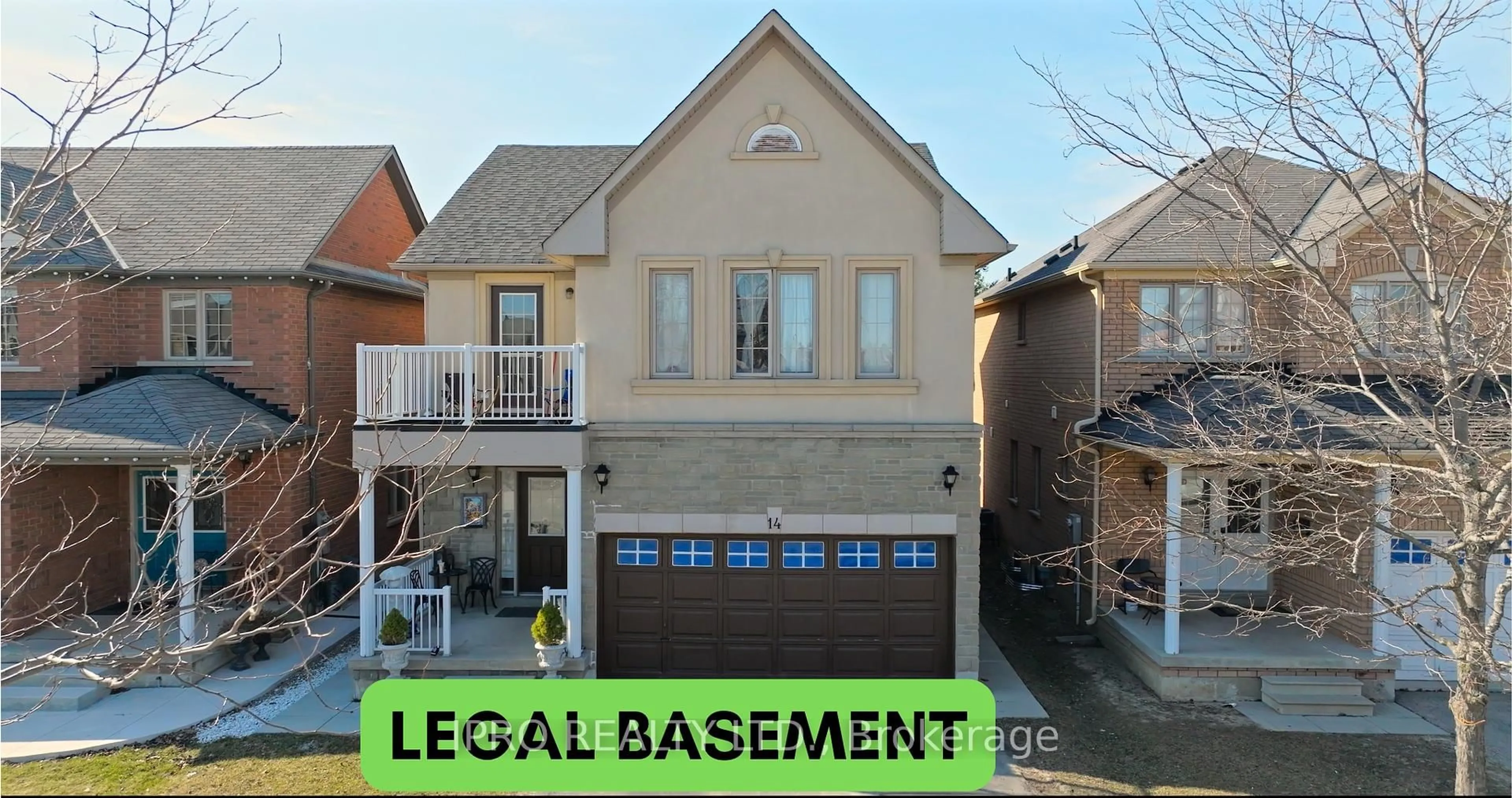 Home with brick exterior material, street for 14 Vanwood Cres, Brampton Ontario L6P 2X4