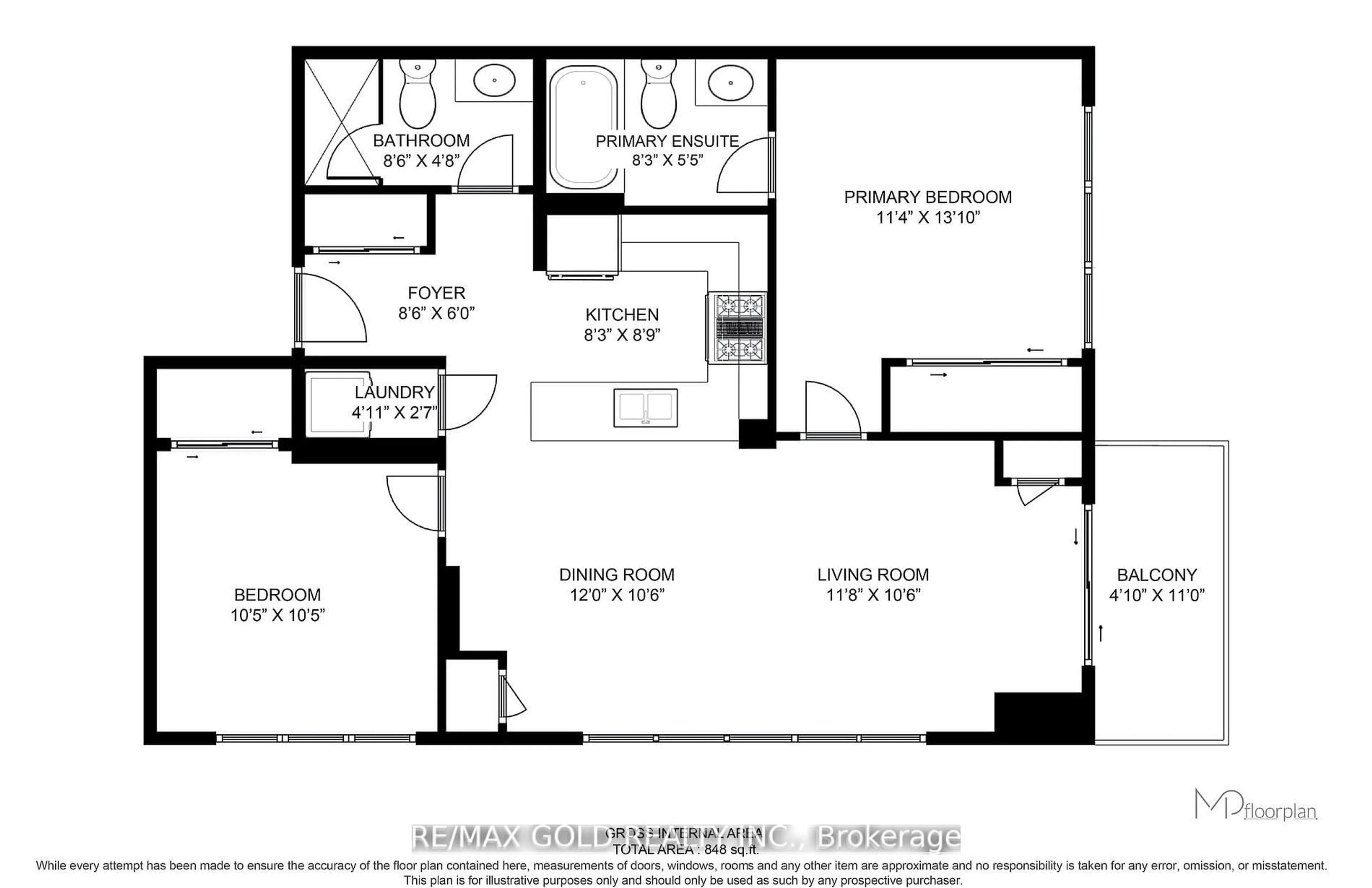 Floor plan for 5025 Four Springs Ave #509, Mississauga Ontario L5R 0G5
