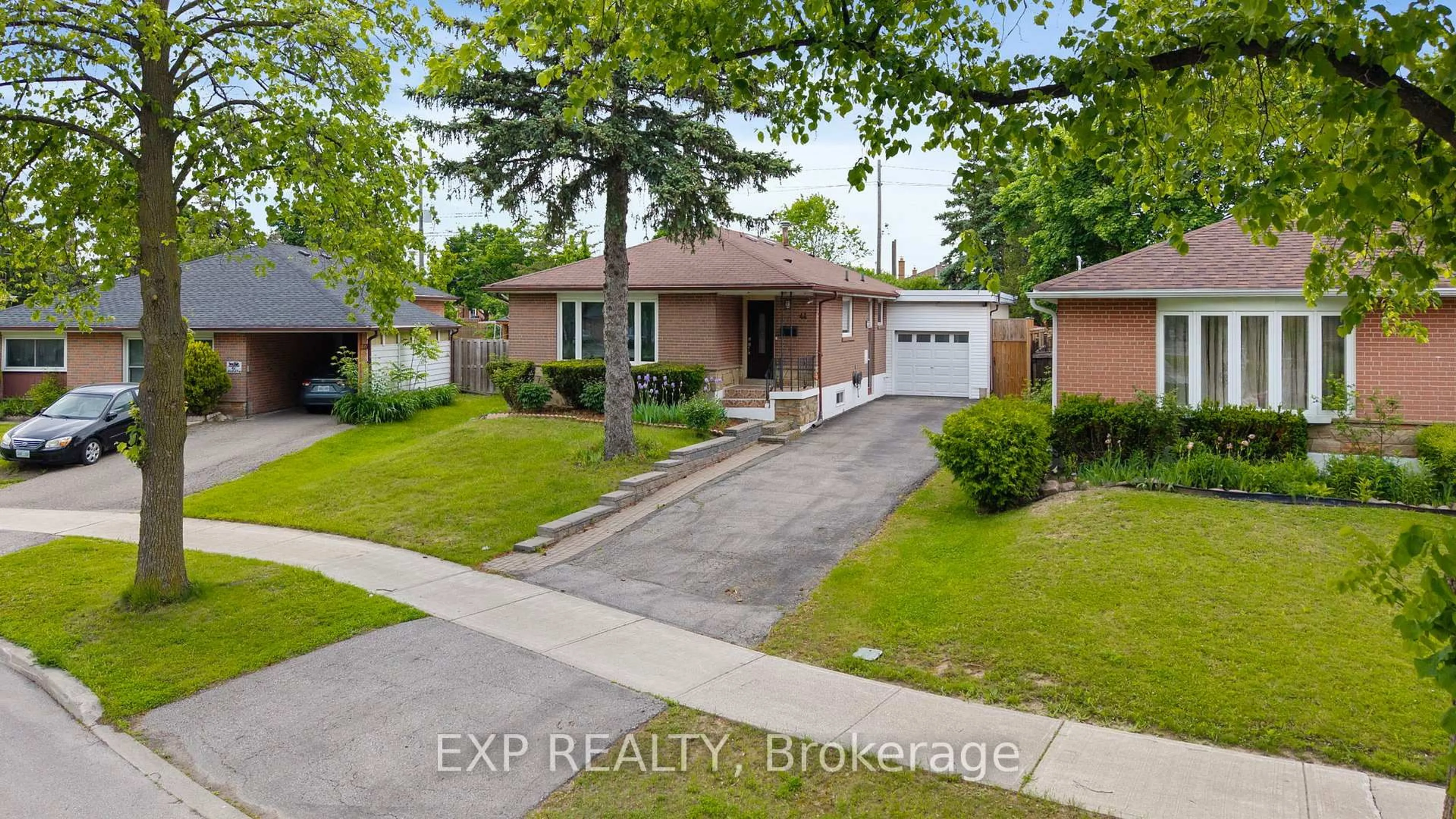 Home with brick exterior material, street for 44 Almayo Cres, Toronto Ontario M9V 2L4