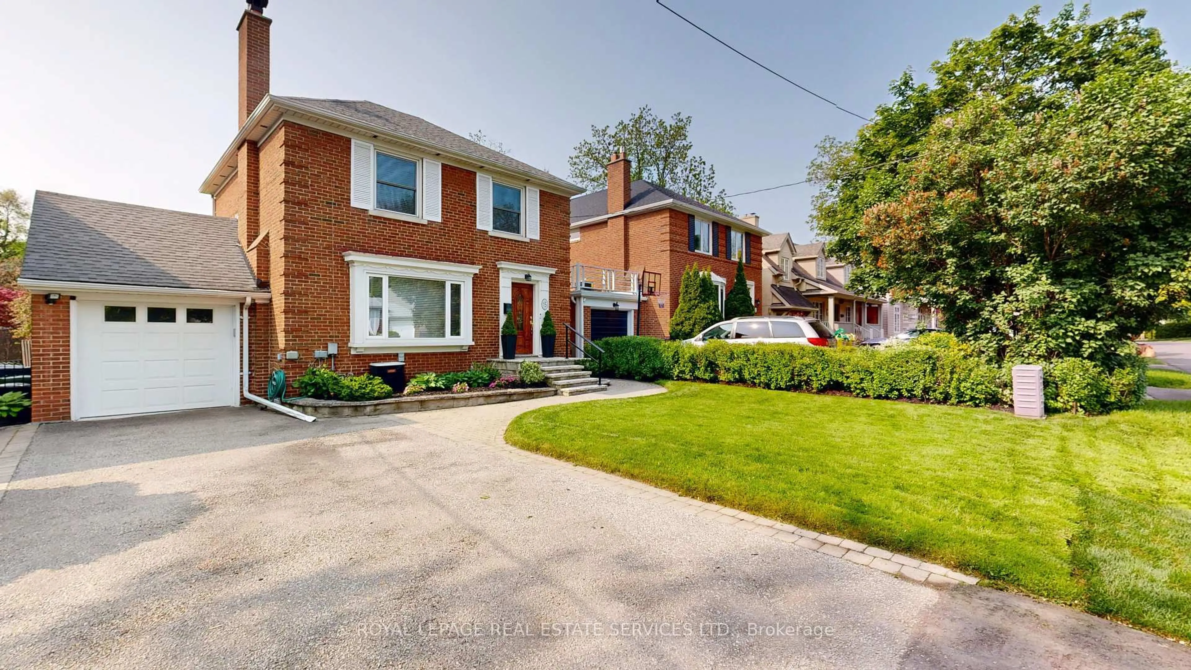 Home with brick exterior material, street for 15 Oak Hampton Blvd, Toronto Ontario M9A 2T9