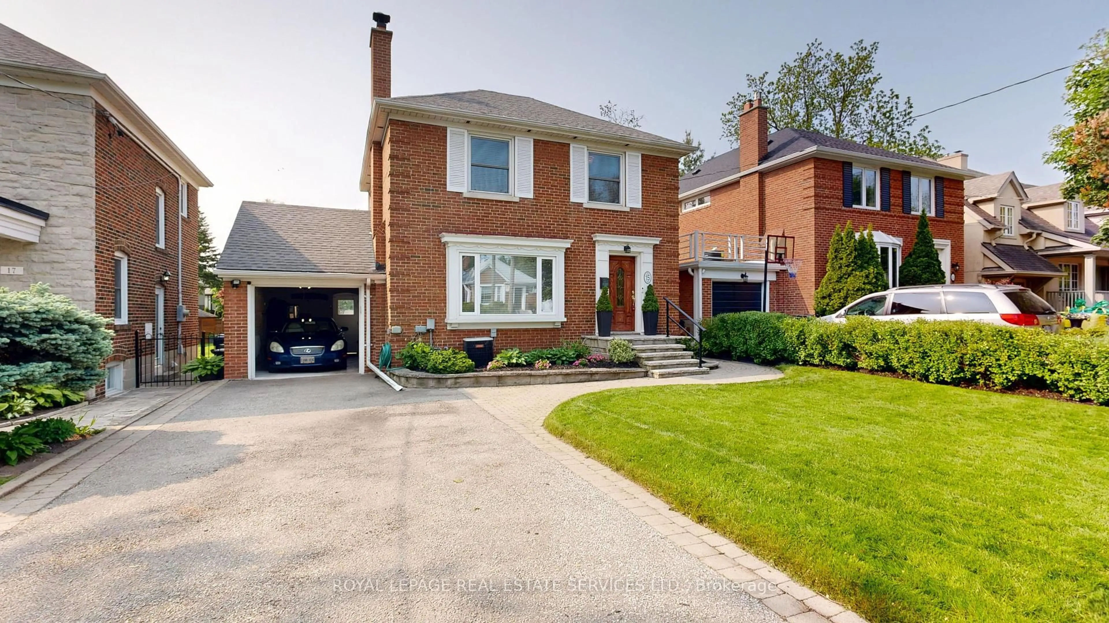 Home with brick exterior material, street for 15 Oak Hampton Blvd, Toronto Ontario M9A 2T9