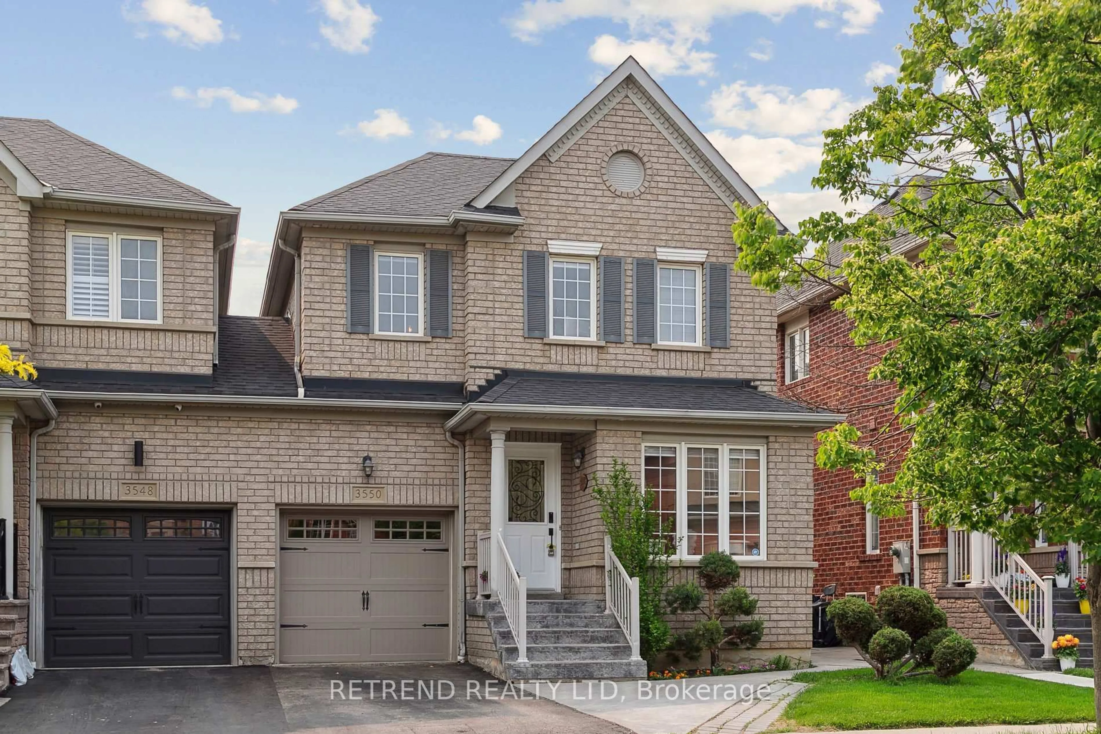 Home with brick exterior material, street for 3550 Stonecutter Cres, Mississauga Ontario L5M 7N6