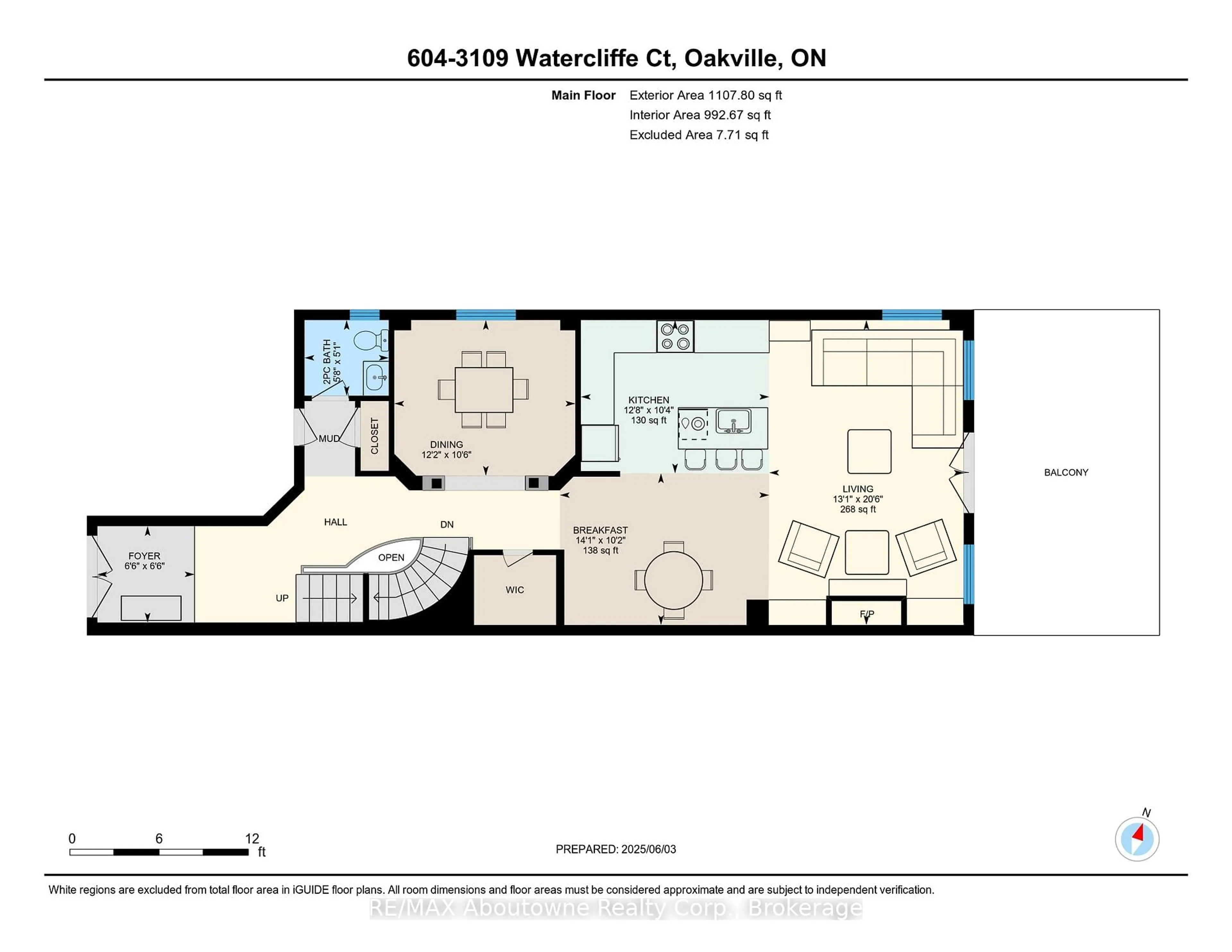 Floor plan for 3109 Watercliffe Crt, Oakville Ontario L6M 0K7