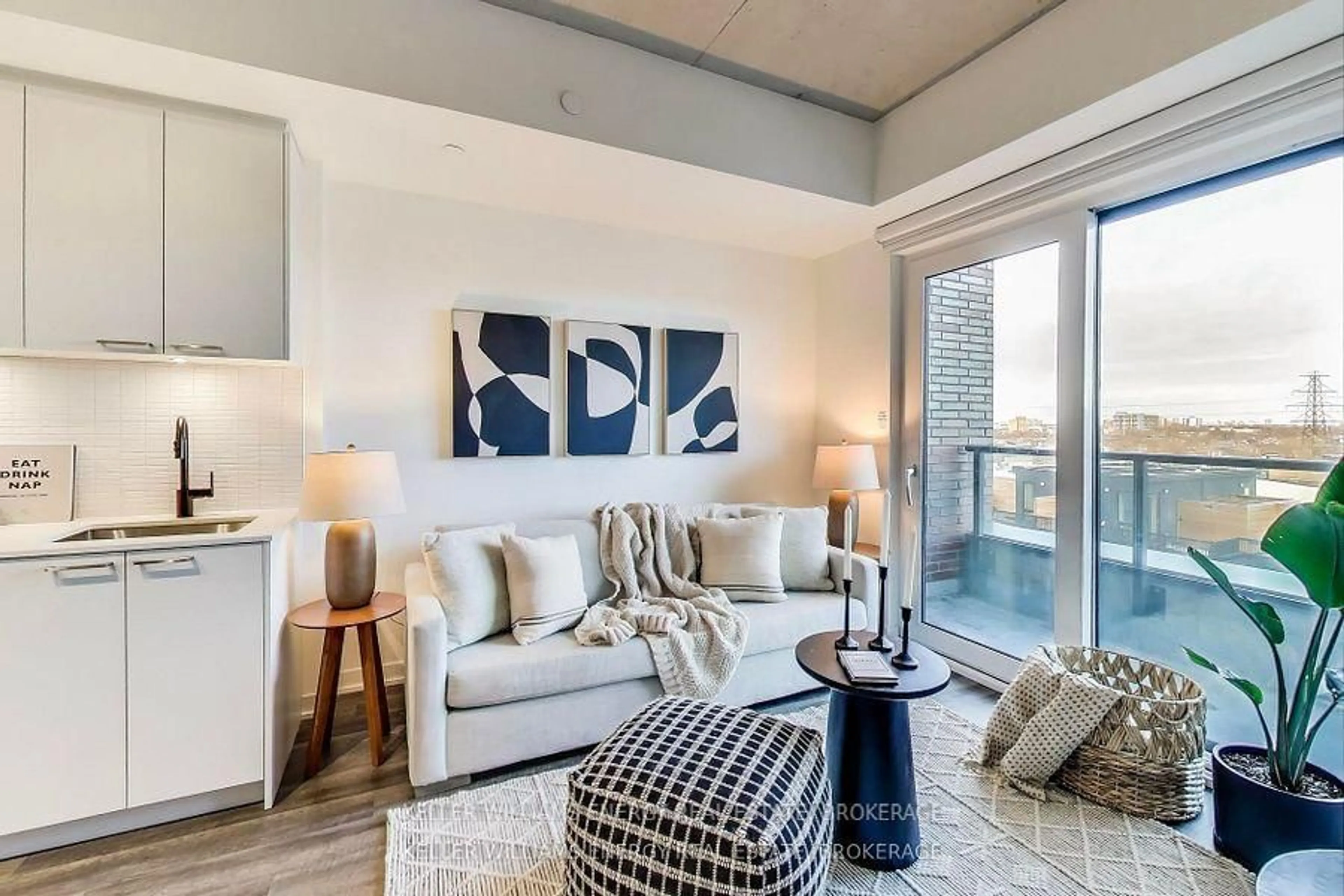 Living room with furniture, unknown for 1808 St. Clair Ave #501, Toronto Ontario M6N 0C1