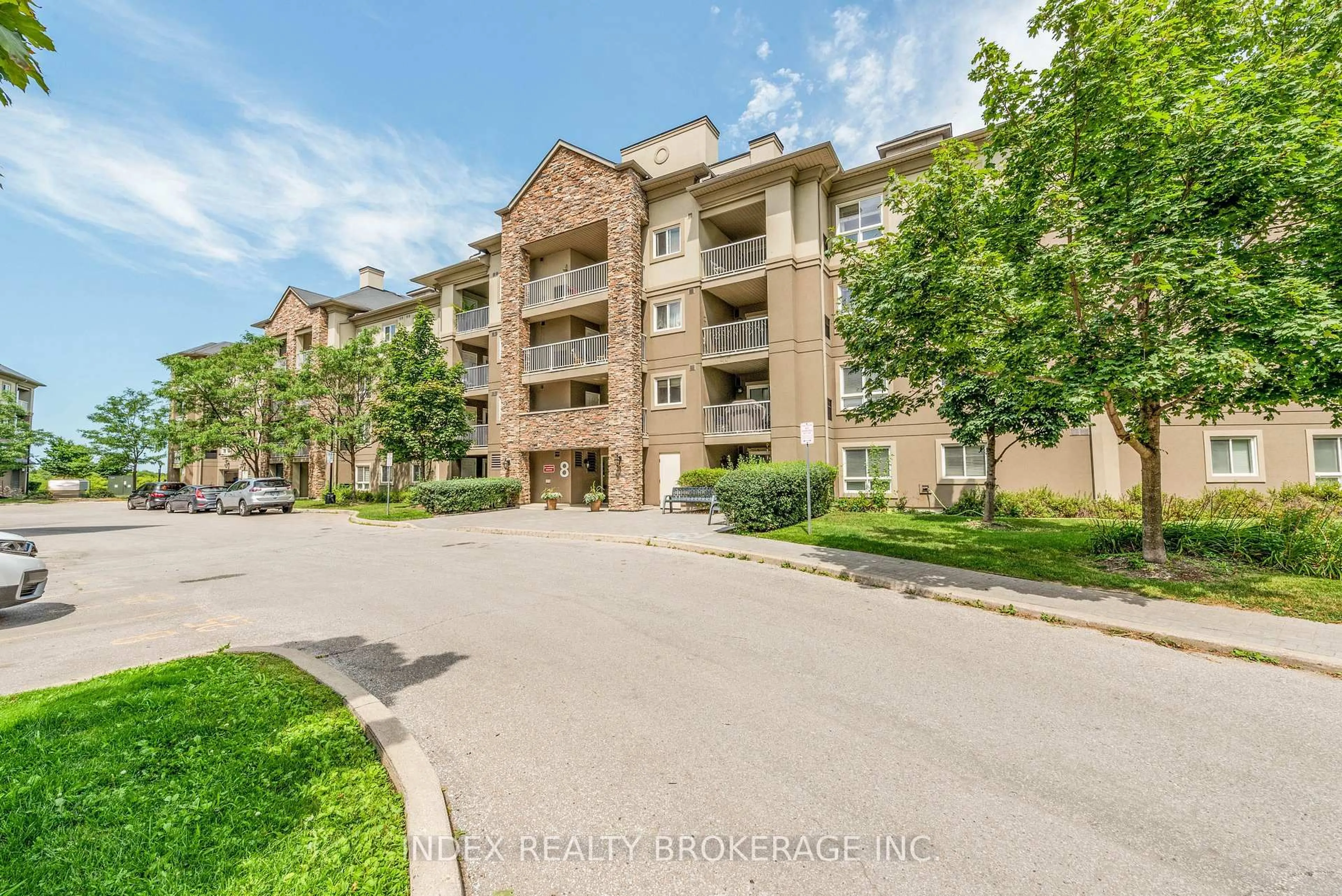 A pic from outside/outdoor area/front of a property/back of a property/a pic from drone, unknown for 8 Dayspring Circ #1218, Brampton Ontario L6P 2Z7