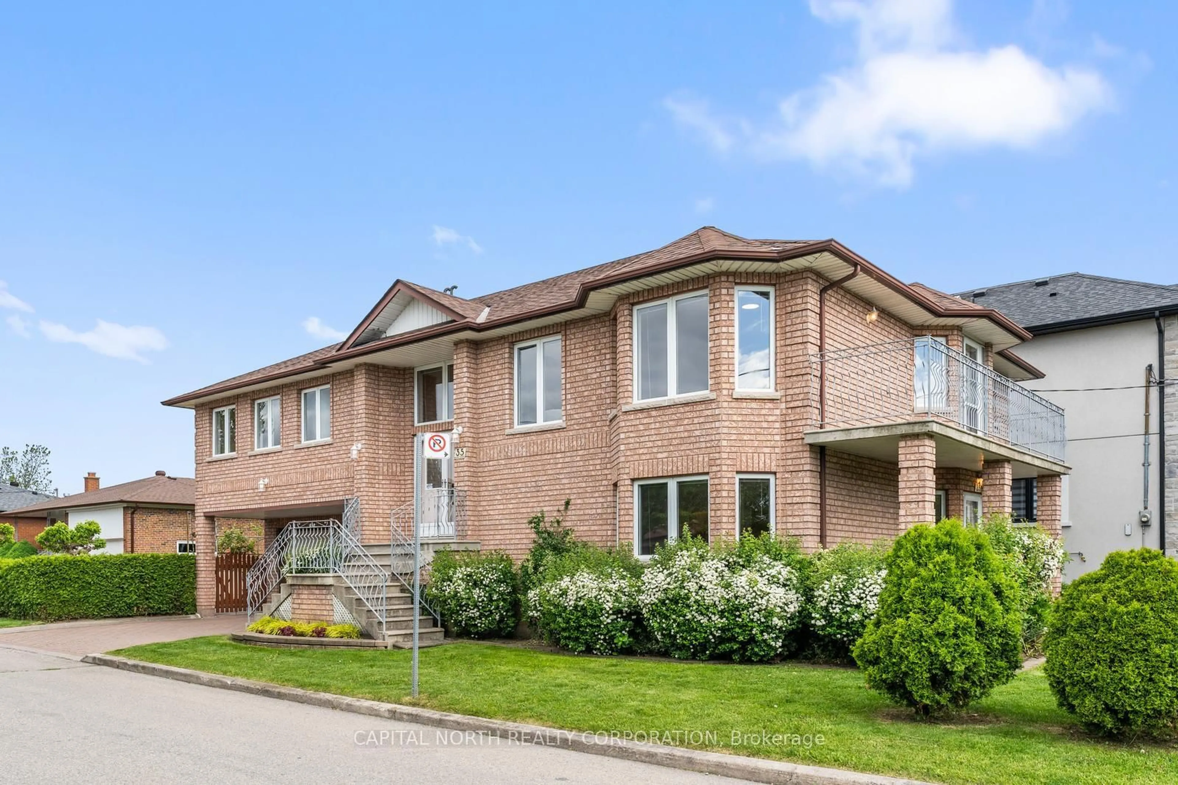 Home with brick exterior material, street for 35 Montana Ave, Toronto Ontario M3M 1B7