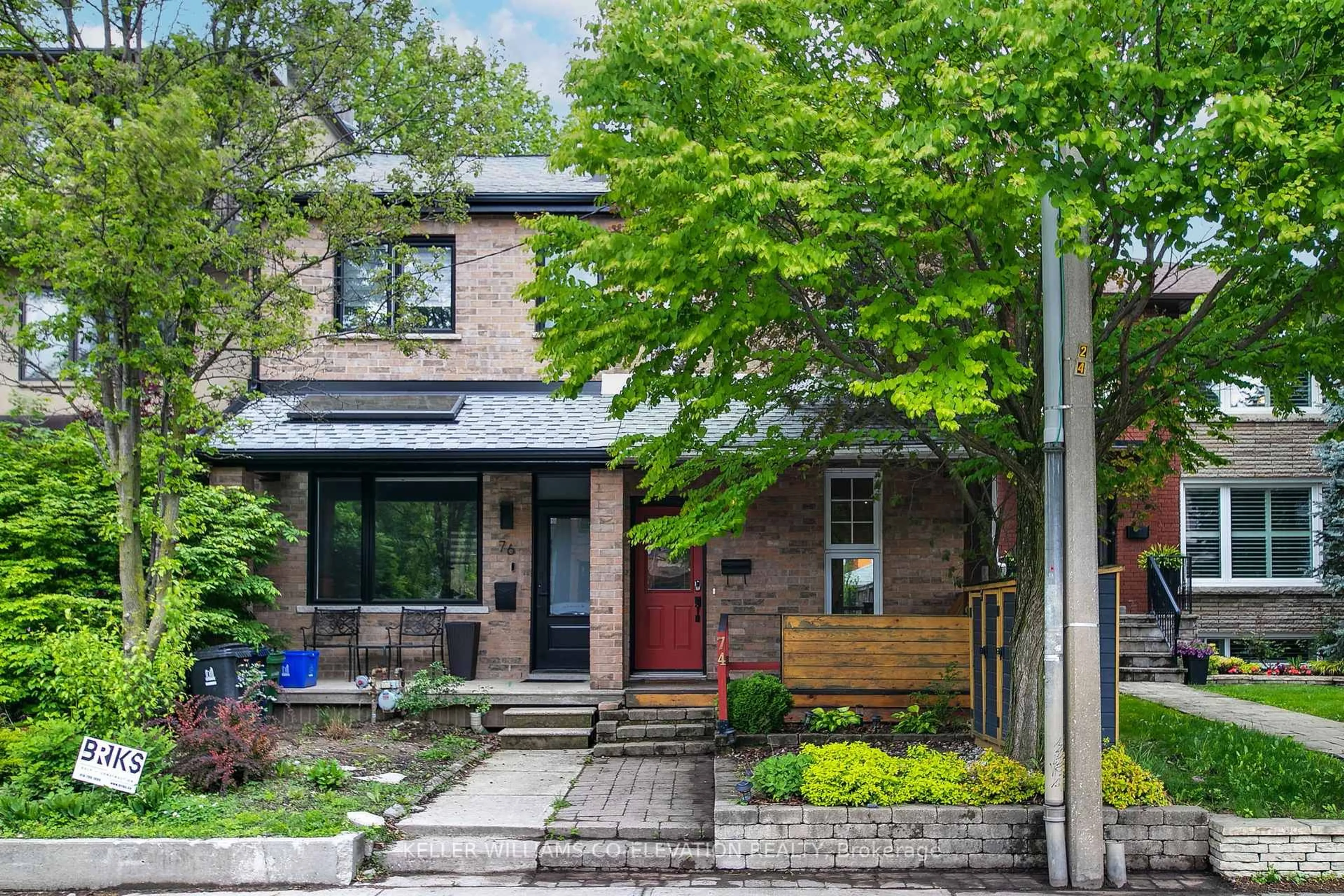 Home with brick exterior material, street for 74 Garden Ave, Toronto Ontario M6R 1H7