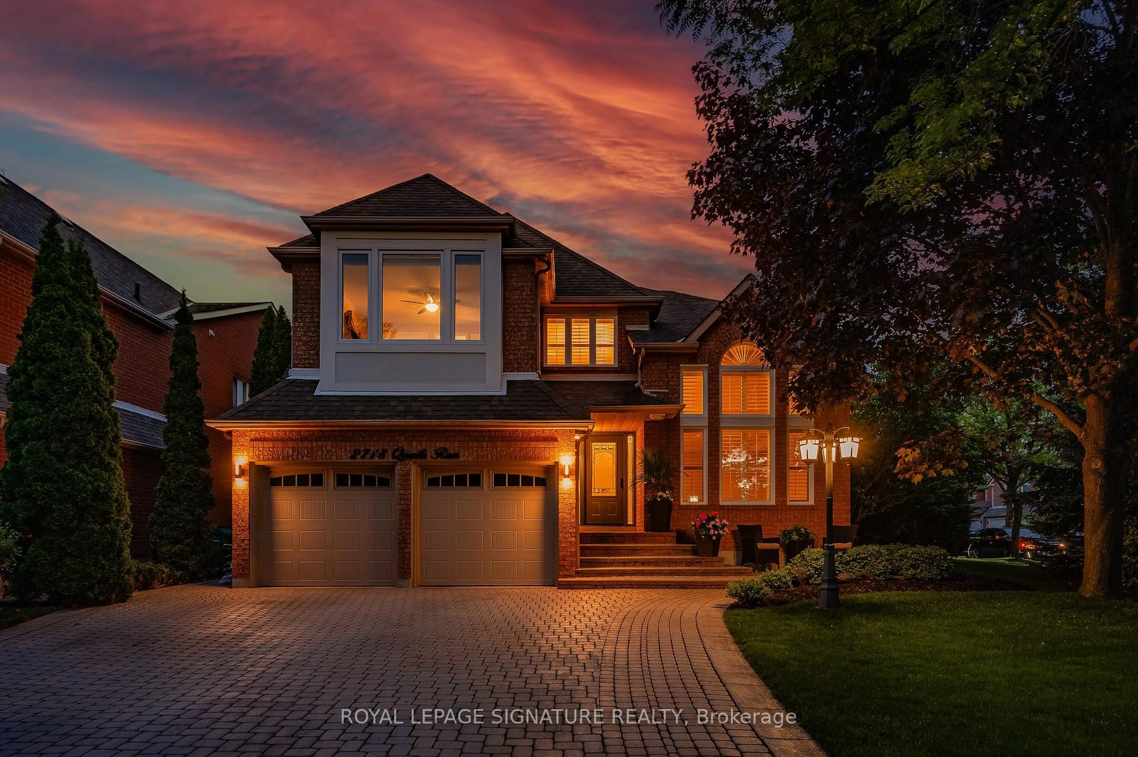 Home with brick exterior material, street for 2718 Quails Ru, Mississauga Ontario L5M 5K3