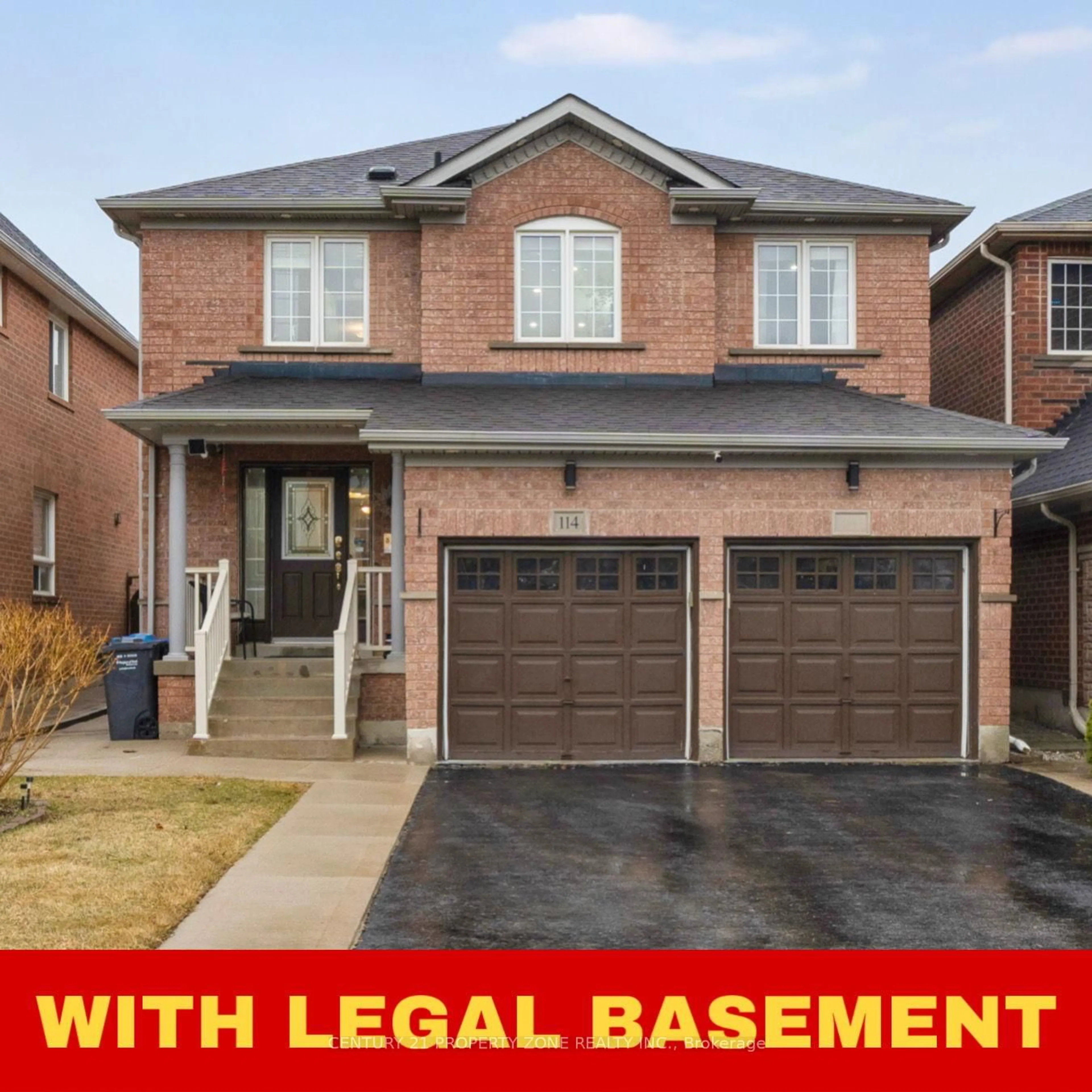 Home with brick exterior material, street for 114 Hollingsworth Circ, Brampton Ontario L7A 0J5