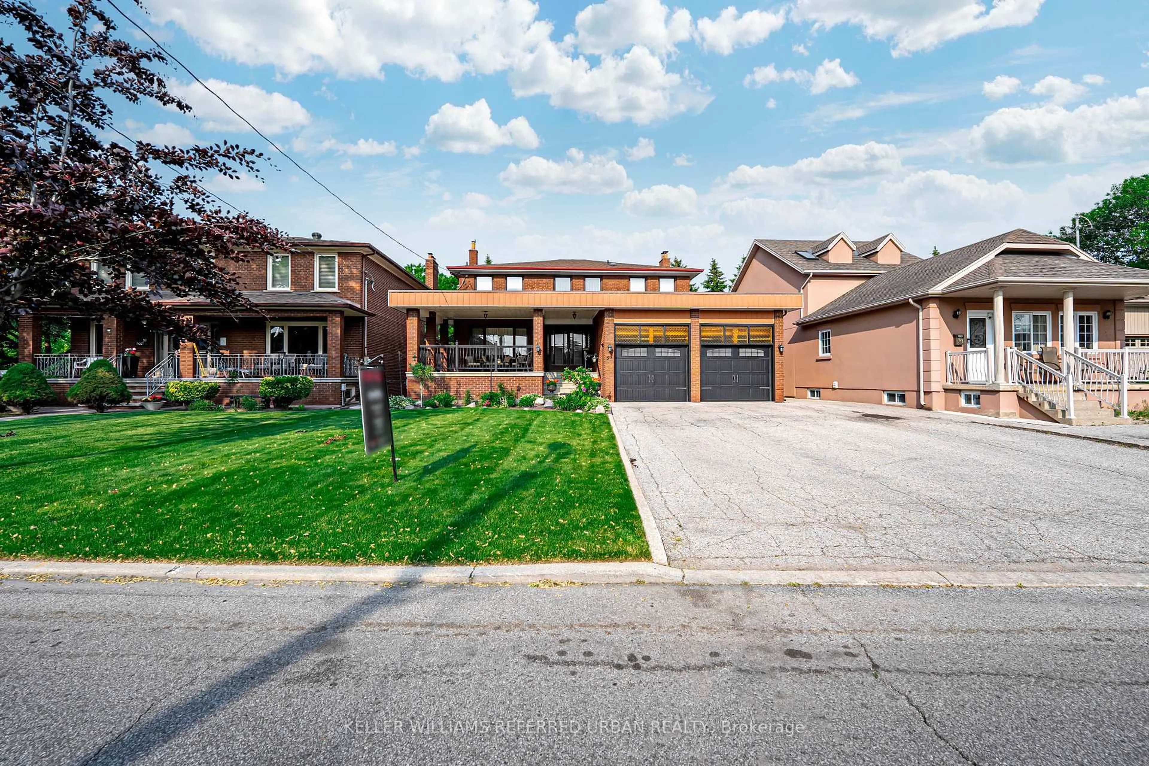 Home with brick exterior material, street for 55 Chiswick Ave, Toronto Ontario M6M 4V1