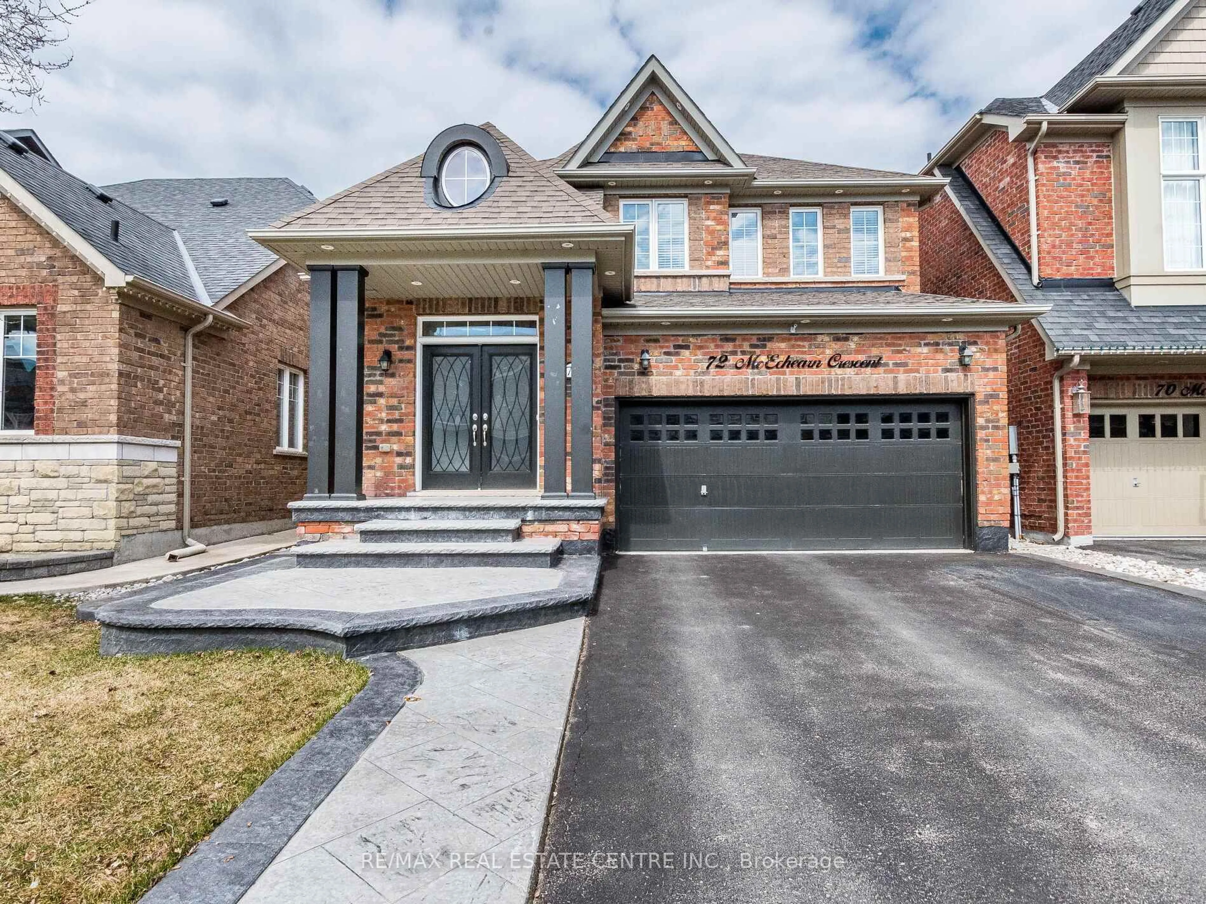 Home with brick exterior material, street for 72 Mcechearn Cres, Caledon Ontario L7C 3Y2