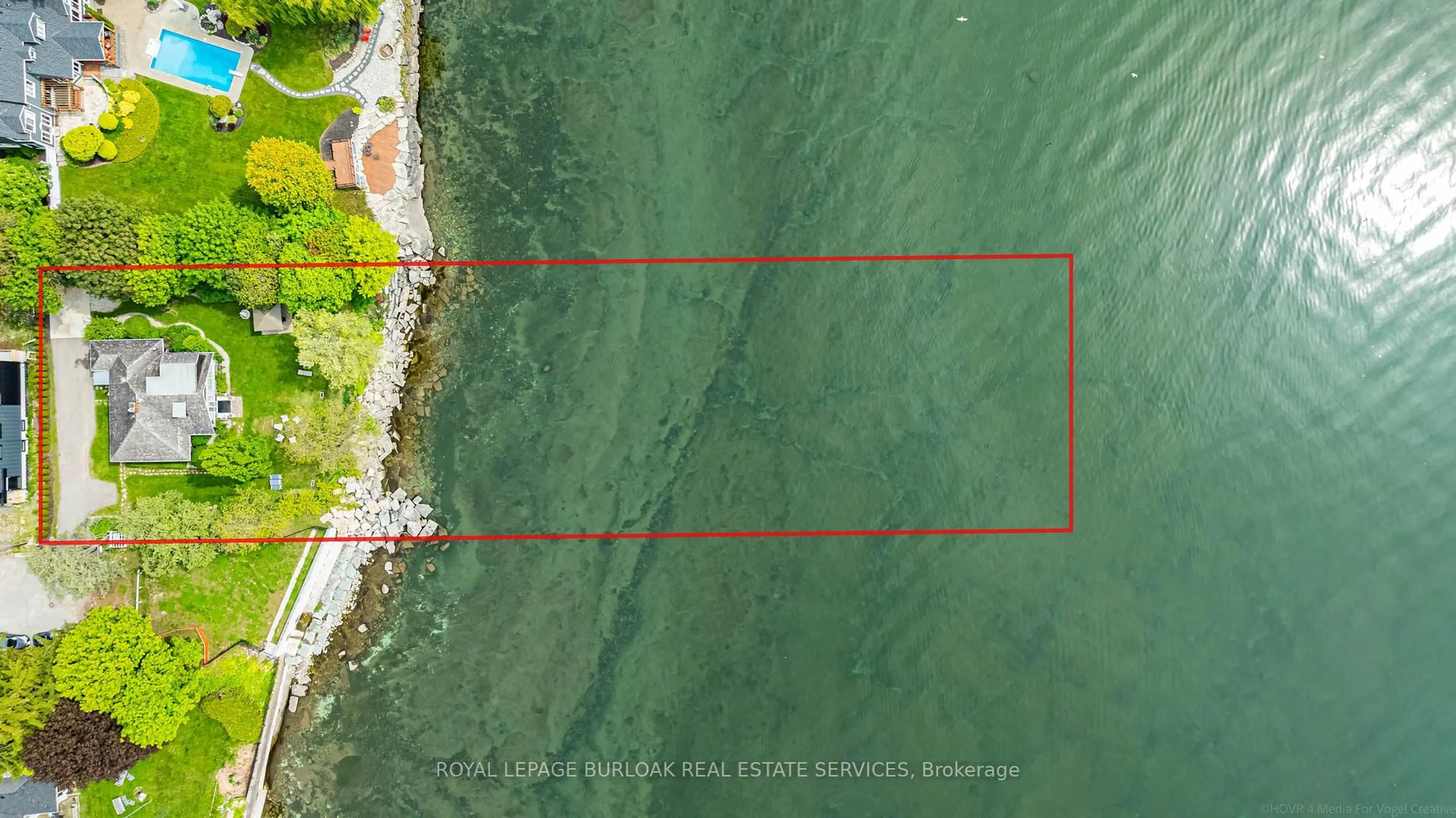 A pic from outside/outdoor area/front of a property/back of a property/a pic from drone, water/lake/river/ocean view for 227 Green St, Burlington Ontario L7R 0B1