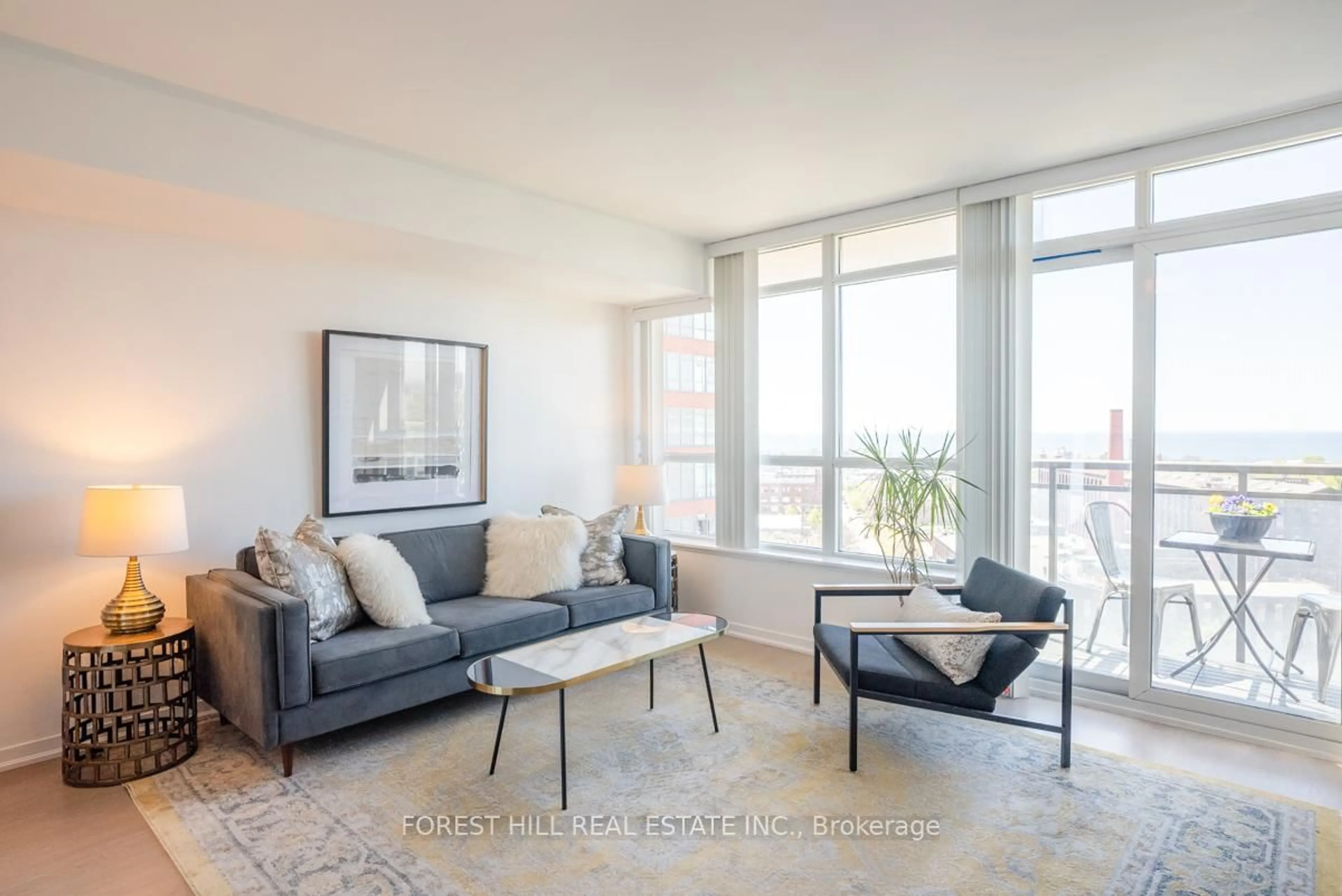 Living room with furniture, unknown for 38 Joe Shuster Way #1515, Toronto Ontario M6K 0A5