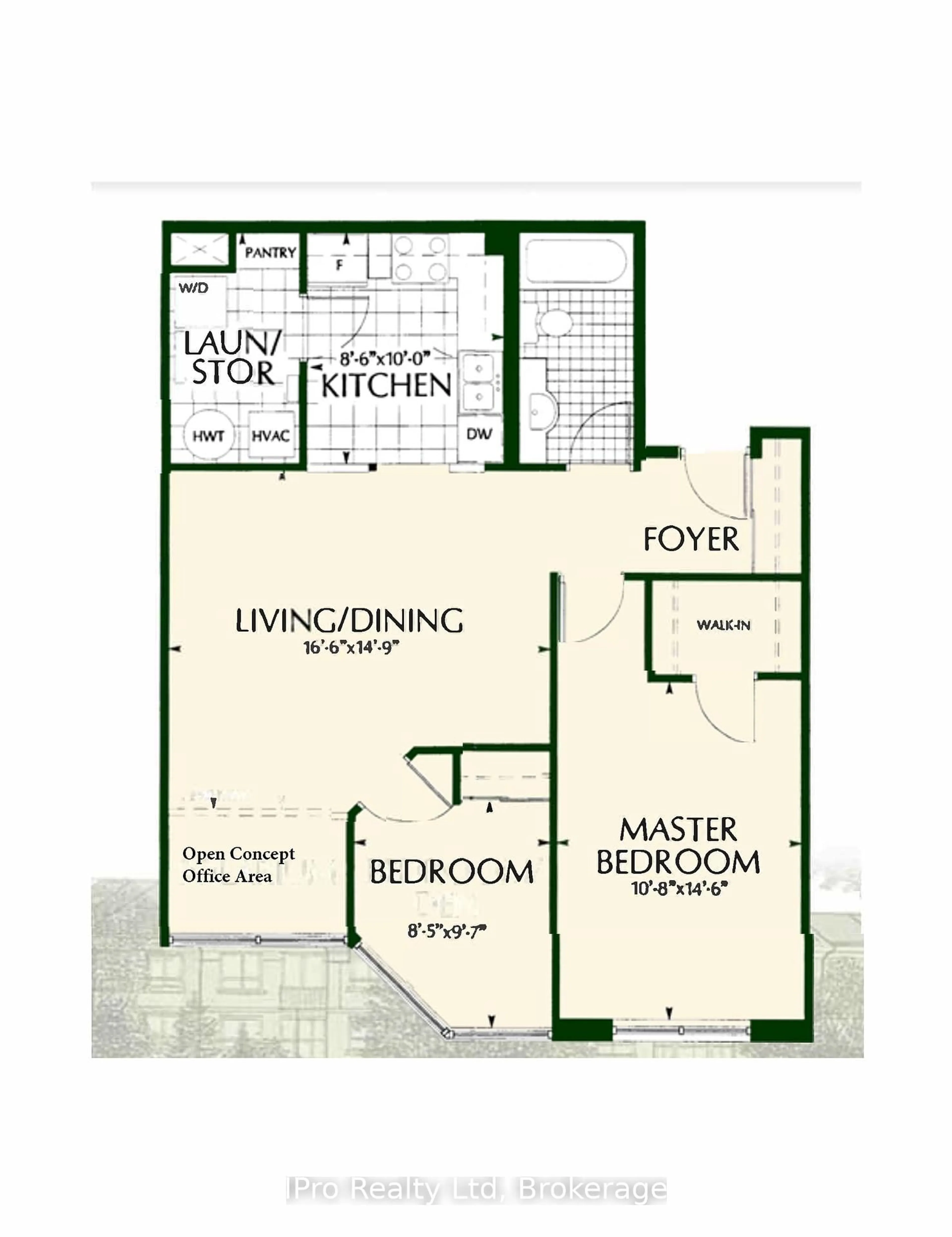 Floor plan for 137 Martin St #403, Milton Ontario L9T 5H4