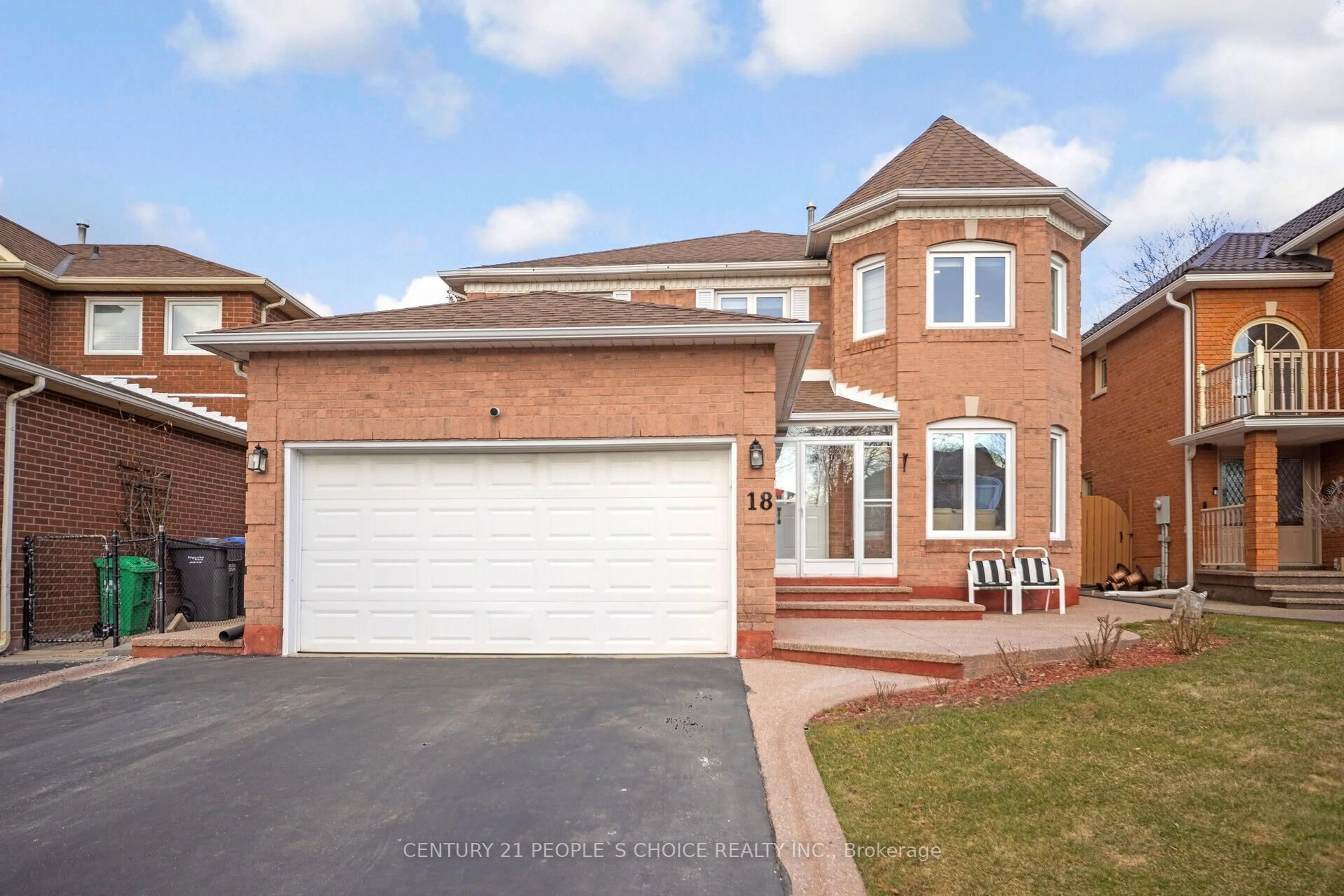 Home with brick exterior material, street for 18 BLACKWELL Pl, Brampton Ontario L6W 4M2